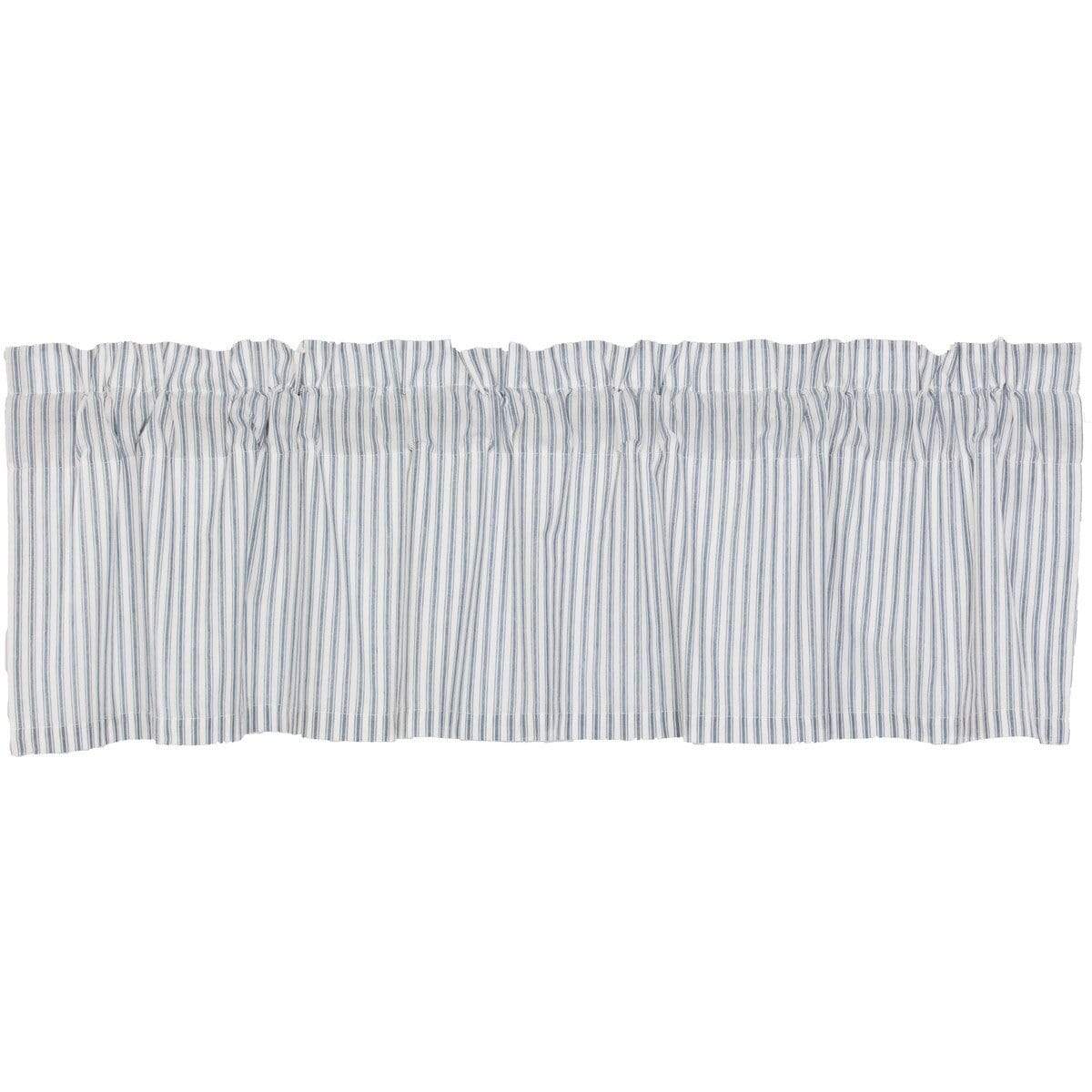 Sawyer Mill Blue Ticking Stripe Valance