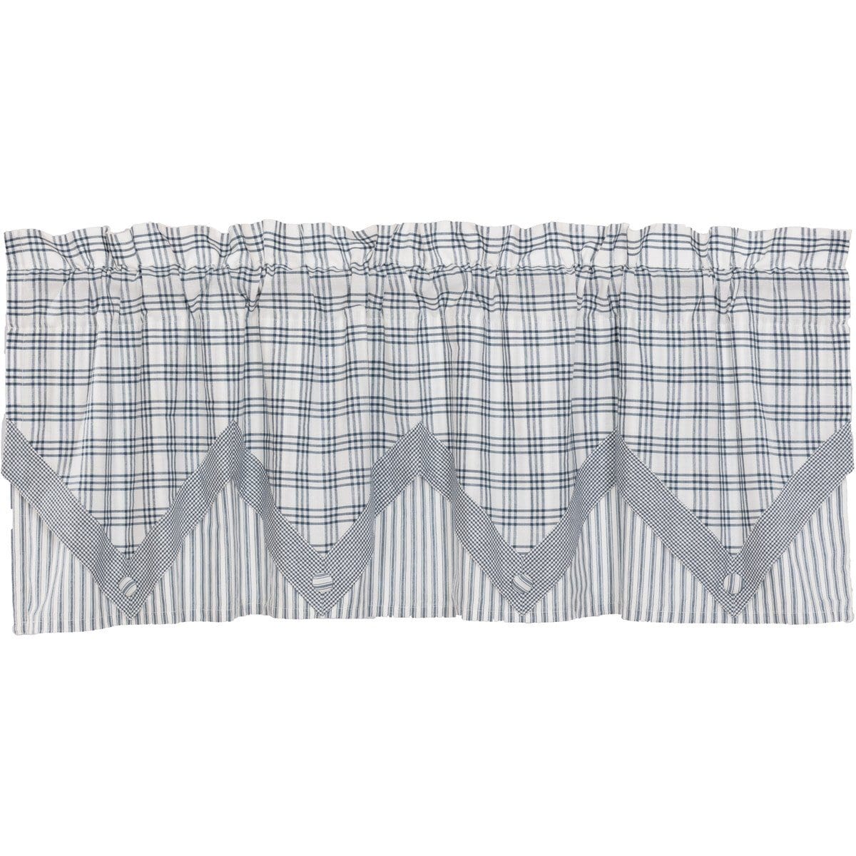 Sawyer Mill Blue Valance Layered