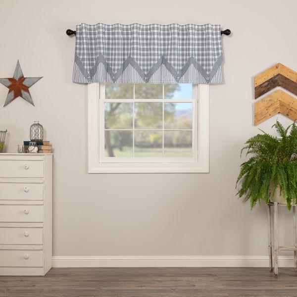 Sawyer Mill Blue Valance Layered