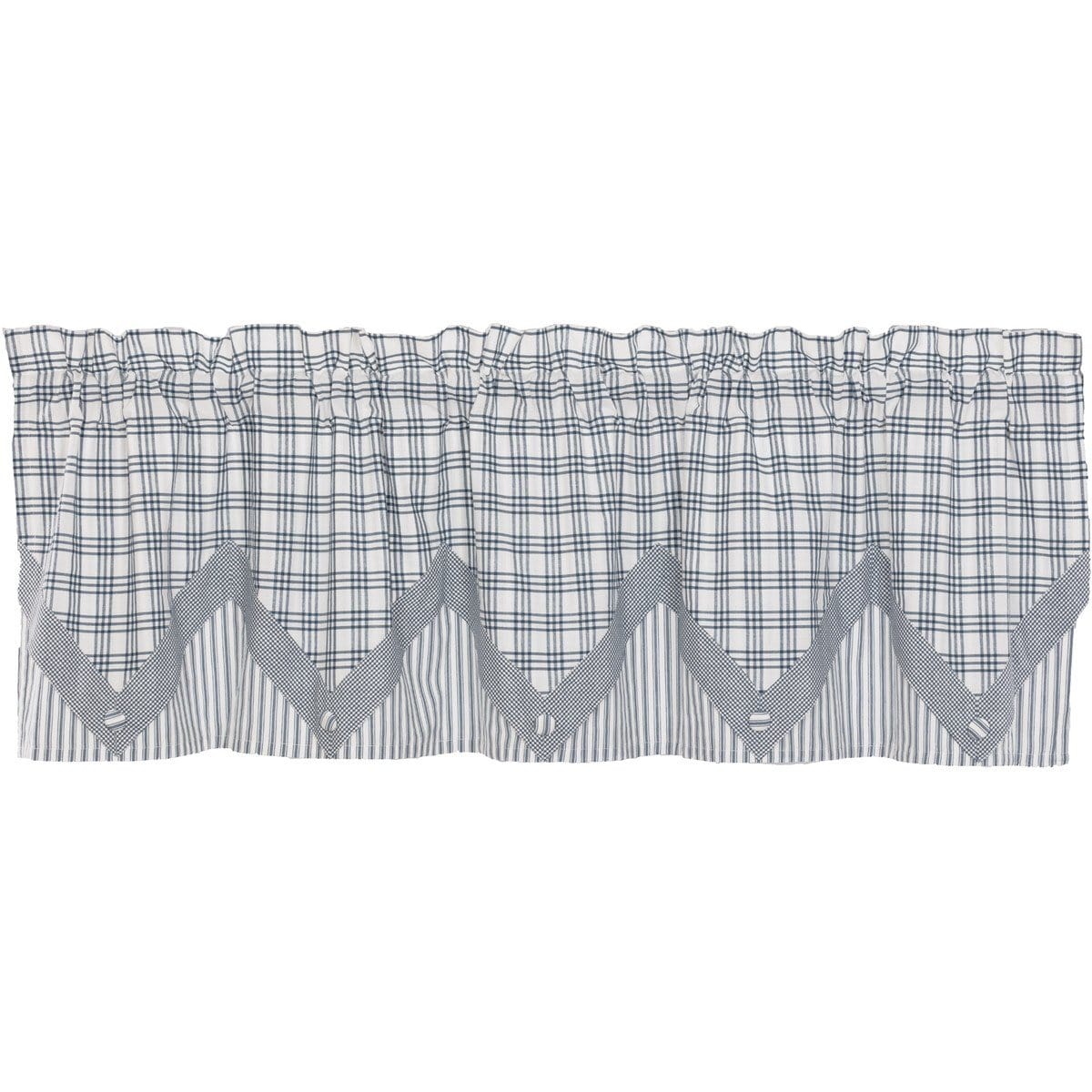 Sawyer Mill Blue Valance Layered