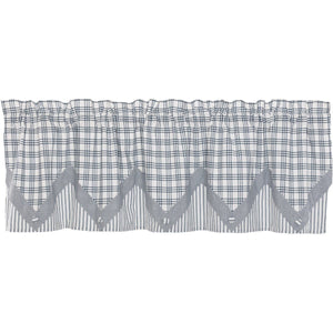 Sawyer Mill Blue Valance Layered