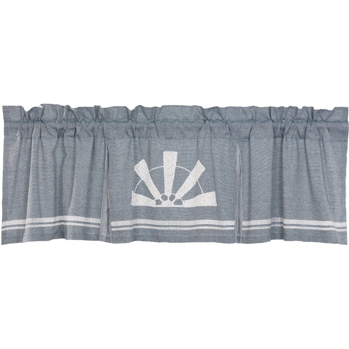 Sawyer Mill Blue Windmill Valance