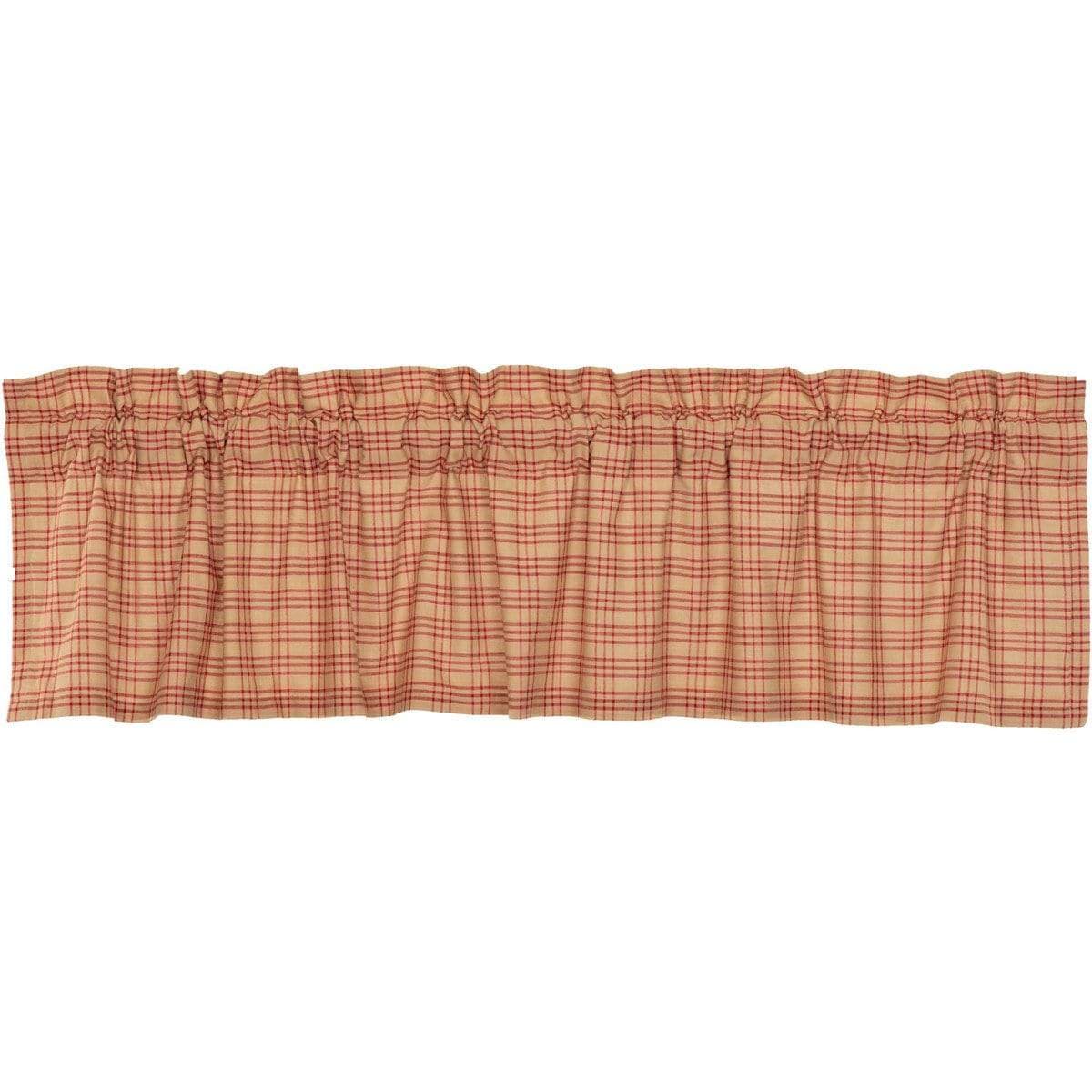 Sawyer Mill Red Plaid Valance