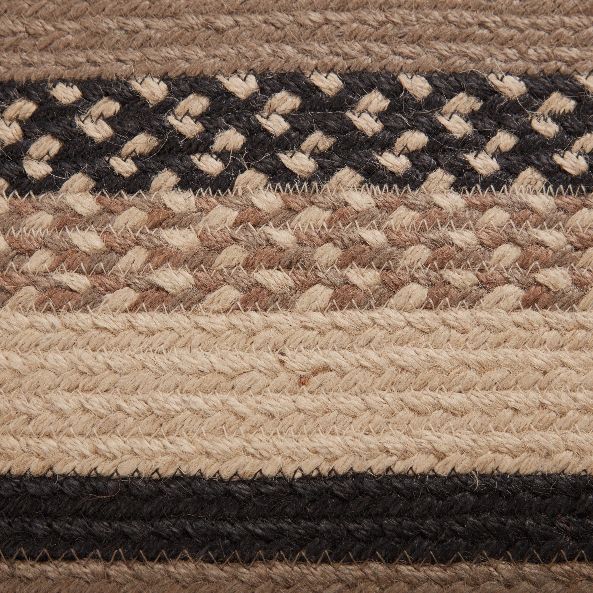 Sawyer Mill Charcoal Braided Rectangle Rug