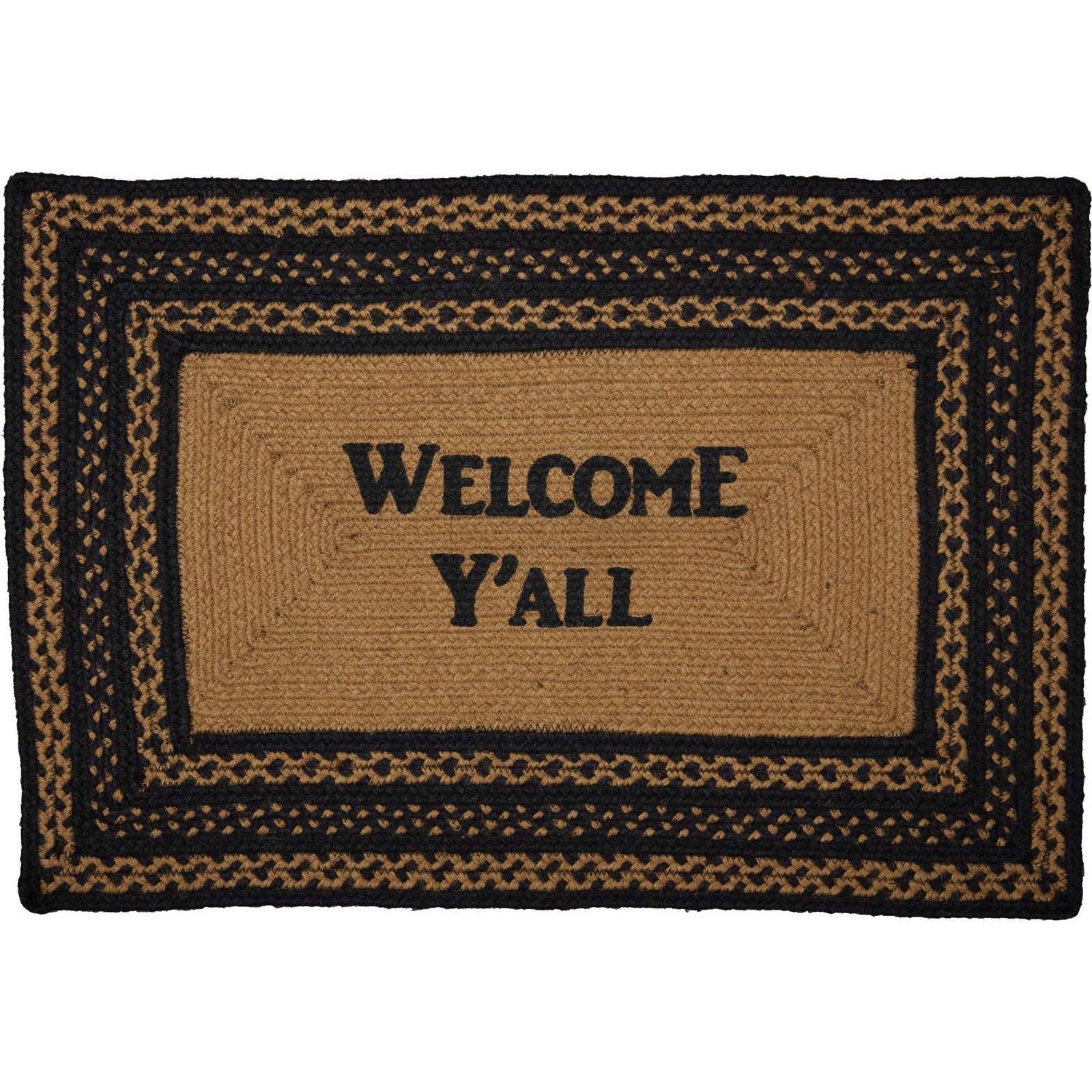 Farmhouse Welcome Y'all Rectangle Rug w/ Pad