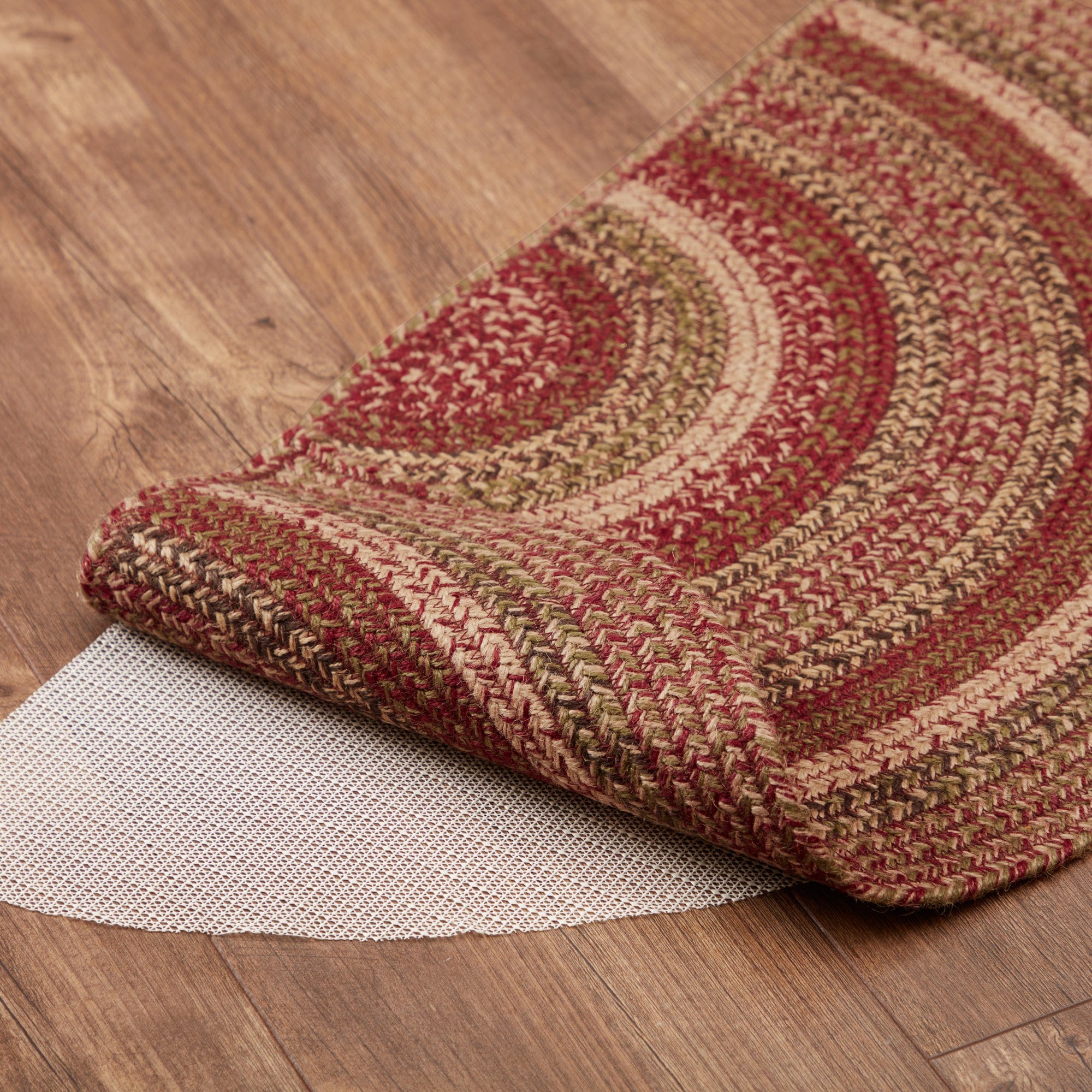 Half Circle Rustic Rugs Cider Mill Half Circle Rug - Retro Barn Country Linens