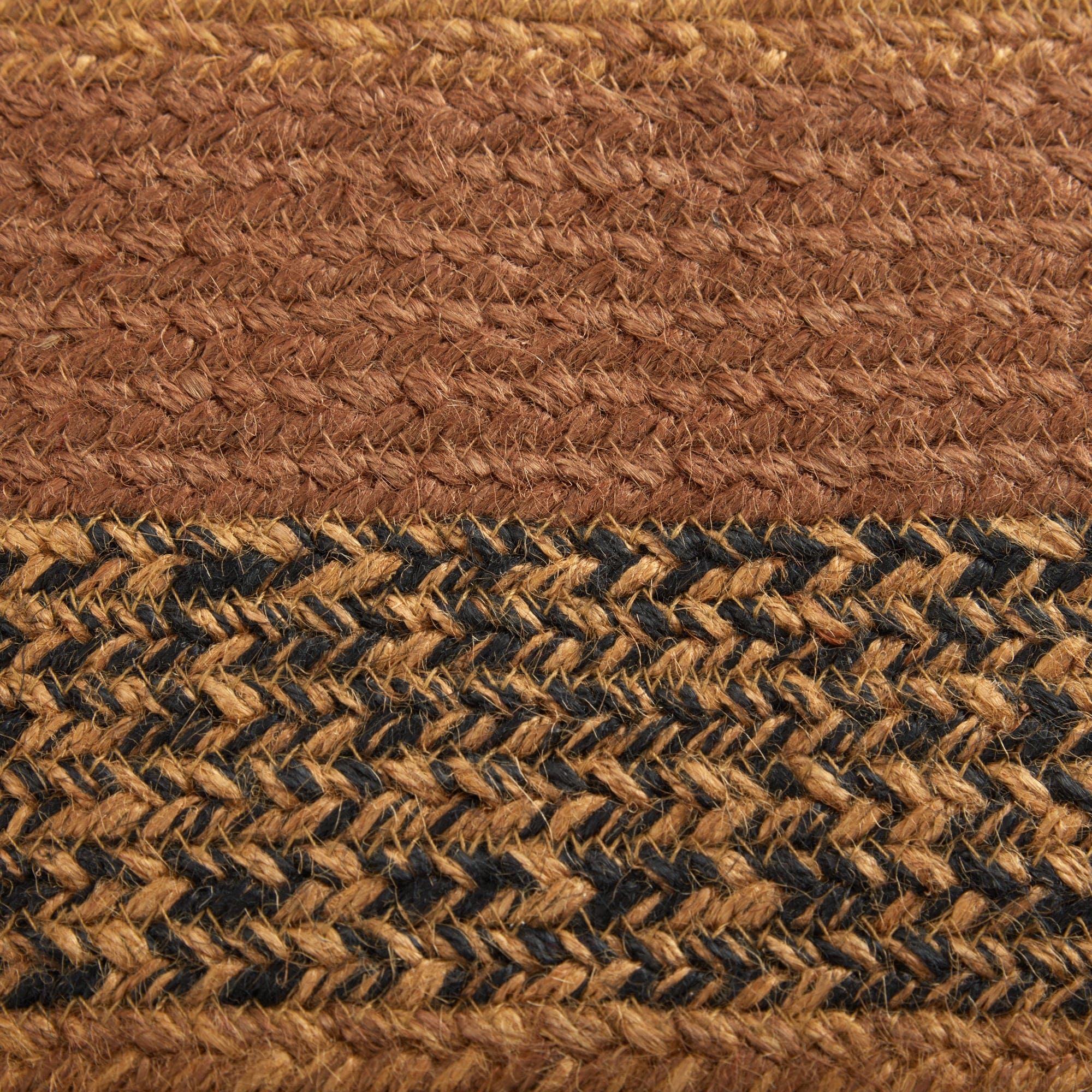 Kettle Grove Rectangle Braided Rug w/ Pad