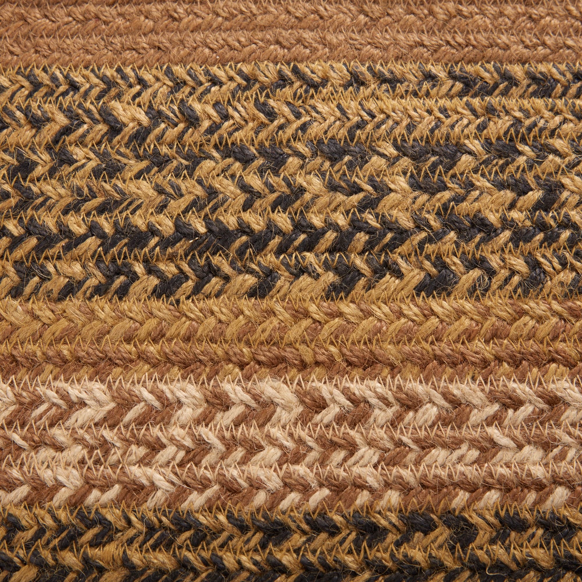 Kettle Grove Rectangle Braided Star Rug w/ Pad