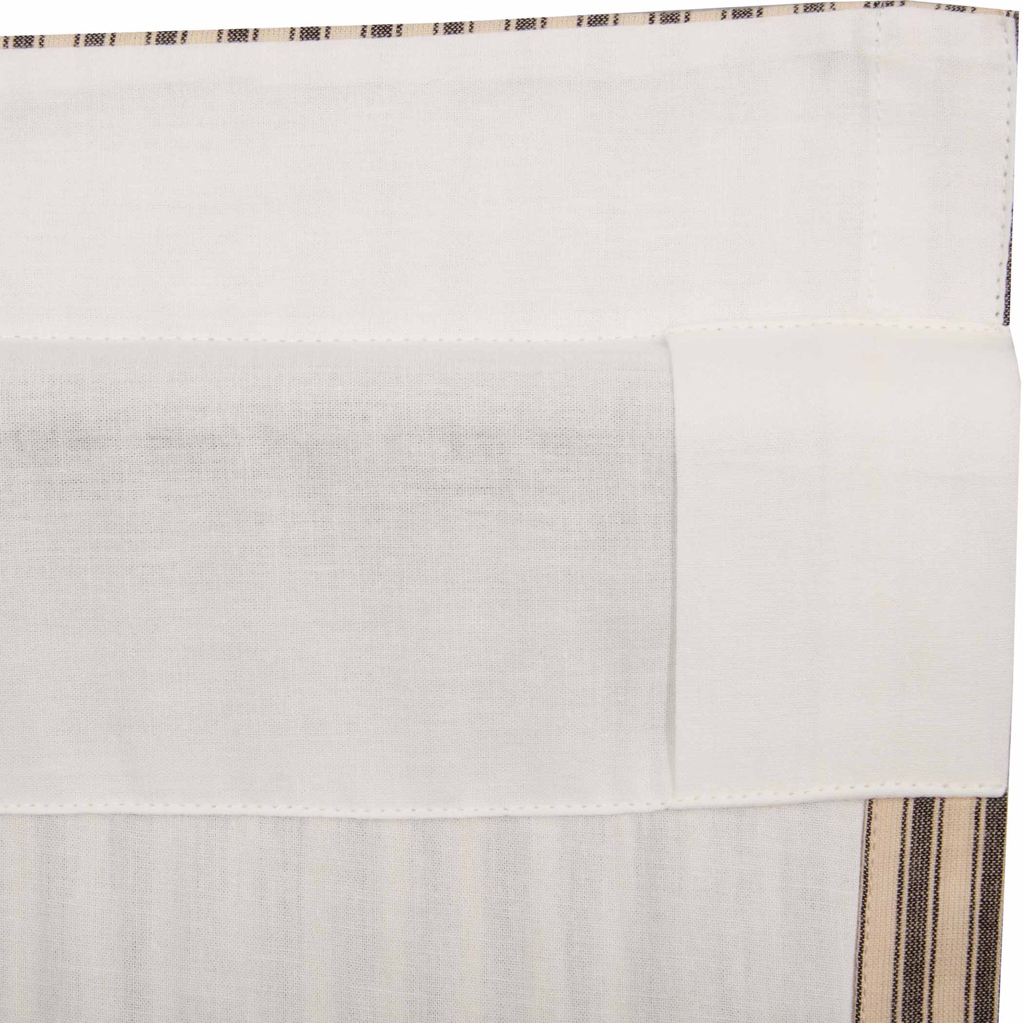 Sawyer Mill Charcoal Ticking Stripe Valance