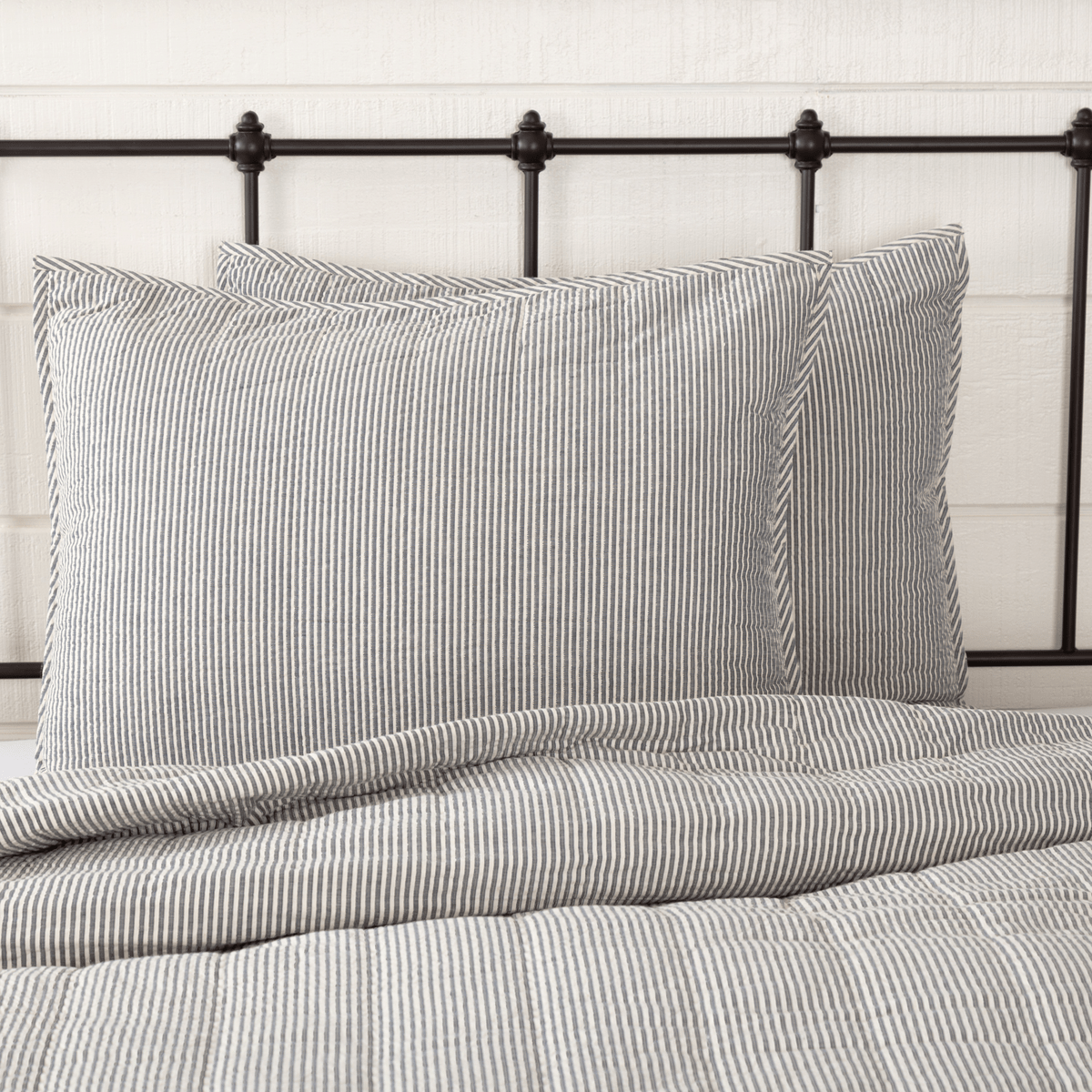 Hatteras Ticking Stripe Quilted Sham