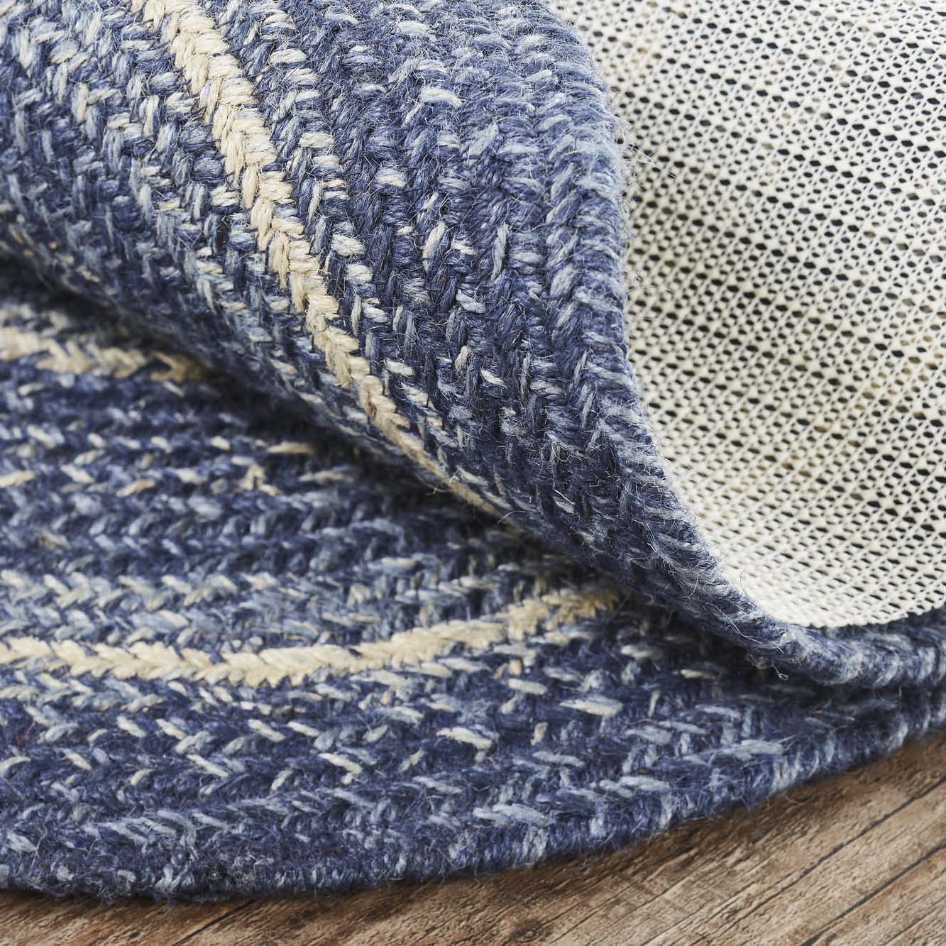 Great Falls Jute Oval Braided Rug w/ Pad