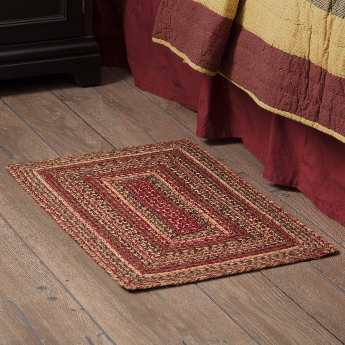 Linen Rectangular Rug Cider Mill Rectangle Braided Rug - Retro Barn Country Linens