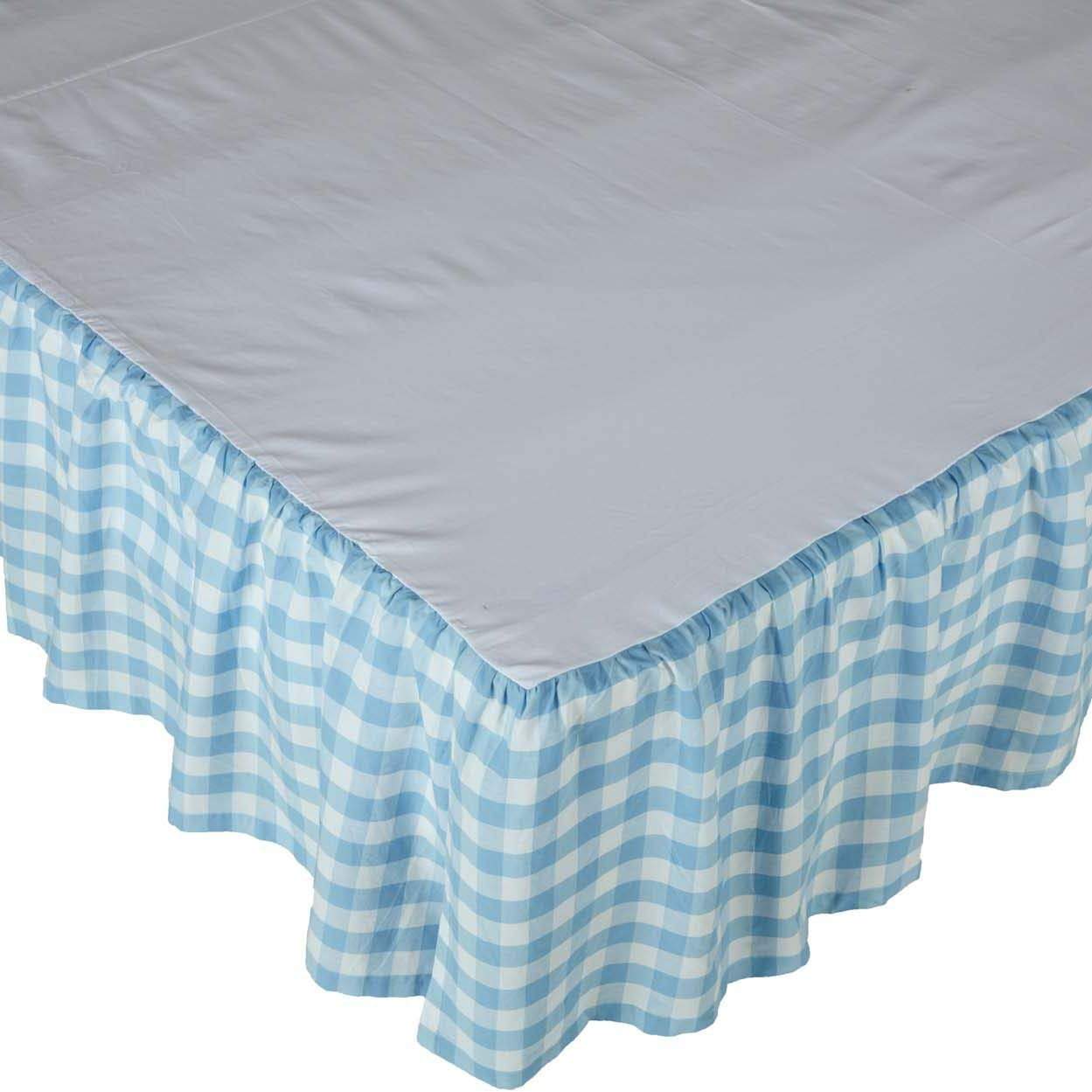 Annie Buffalo Blue Check Bedskirt