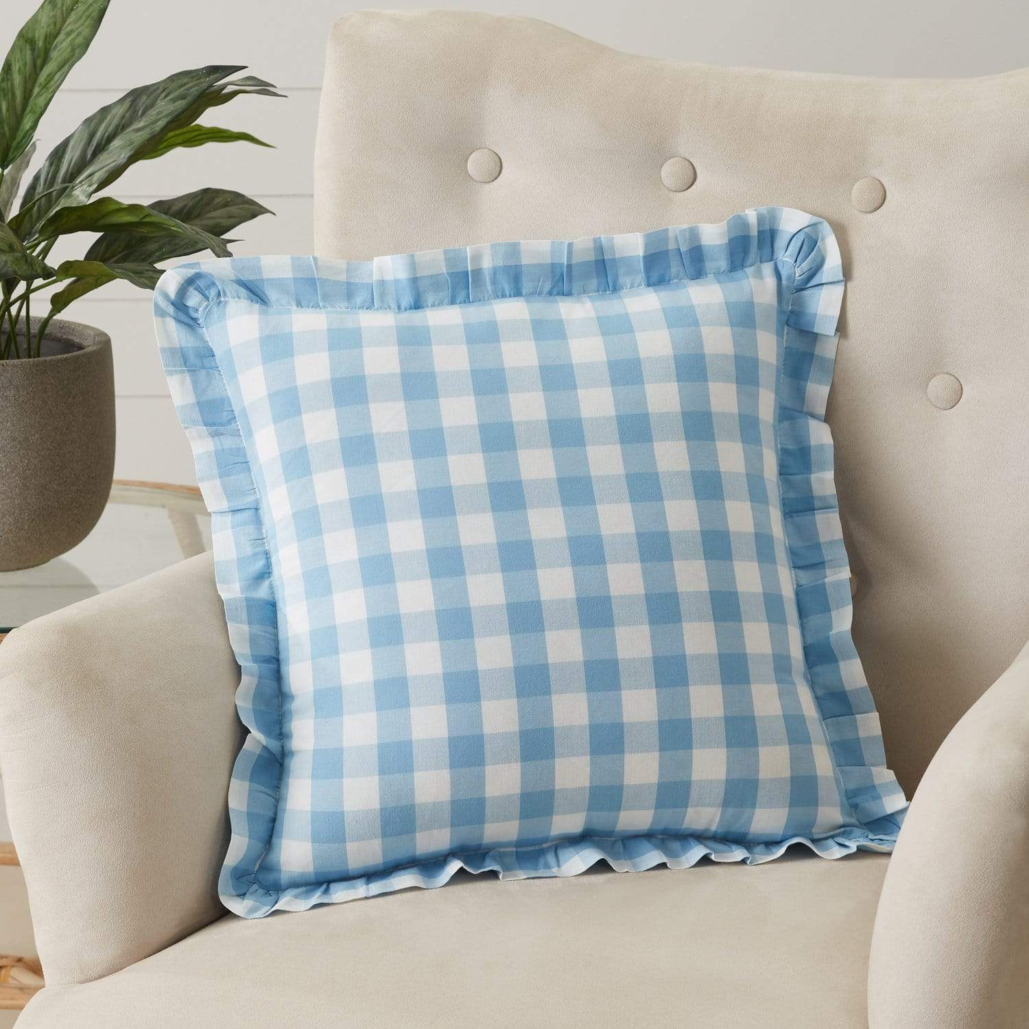 Annie Buffalo Blue Check Pillow