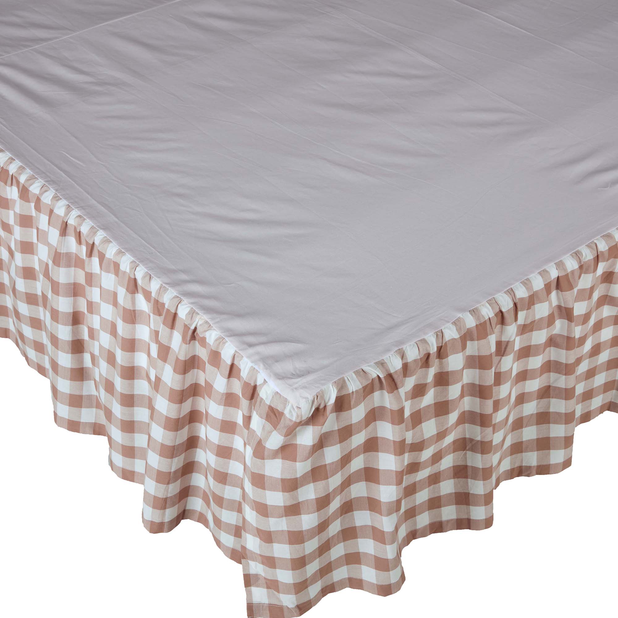 Annie Portabella Check Bedskirt 16"