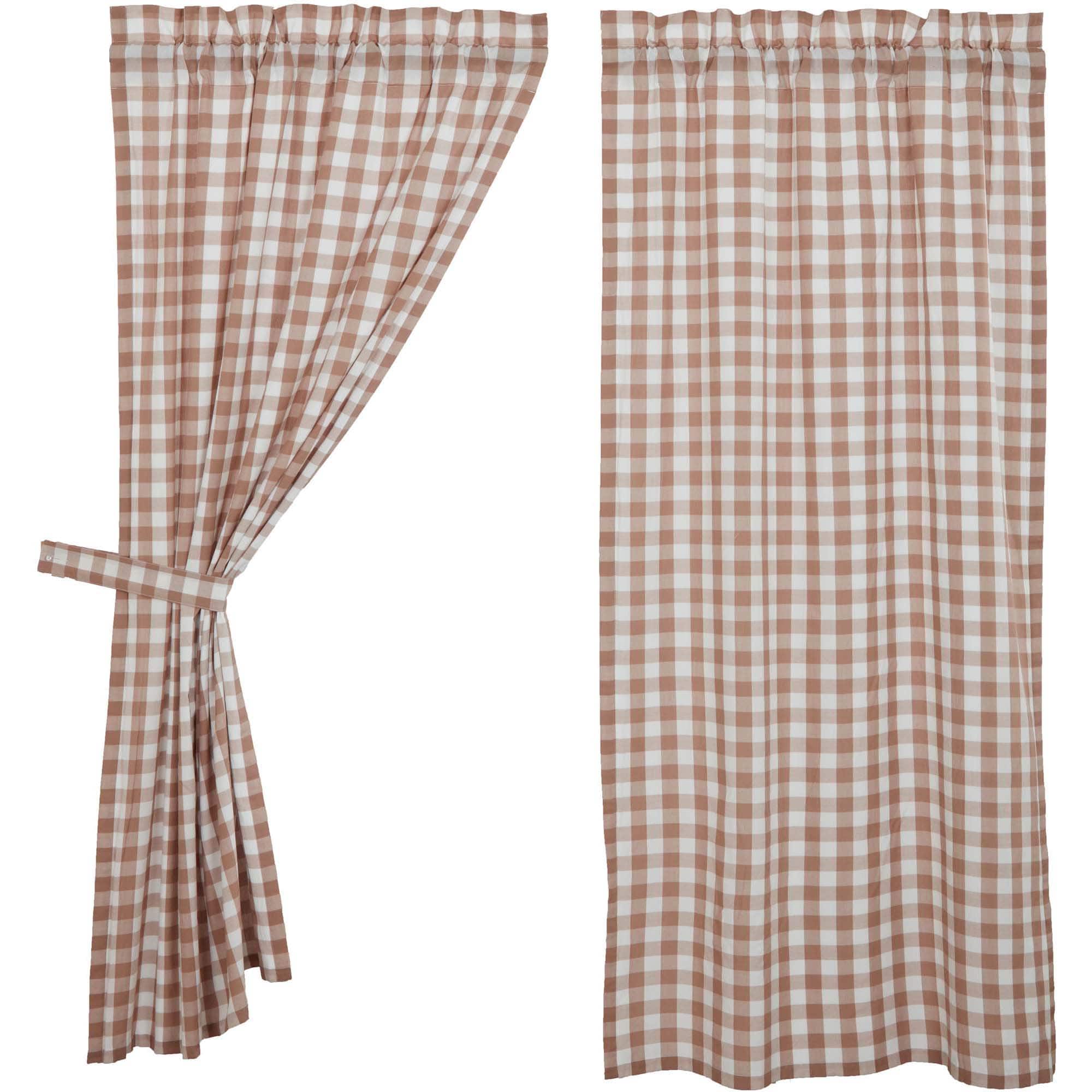 Annie Buffalo Check 63" Panel Set - Portabella