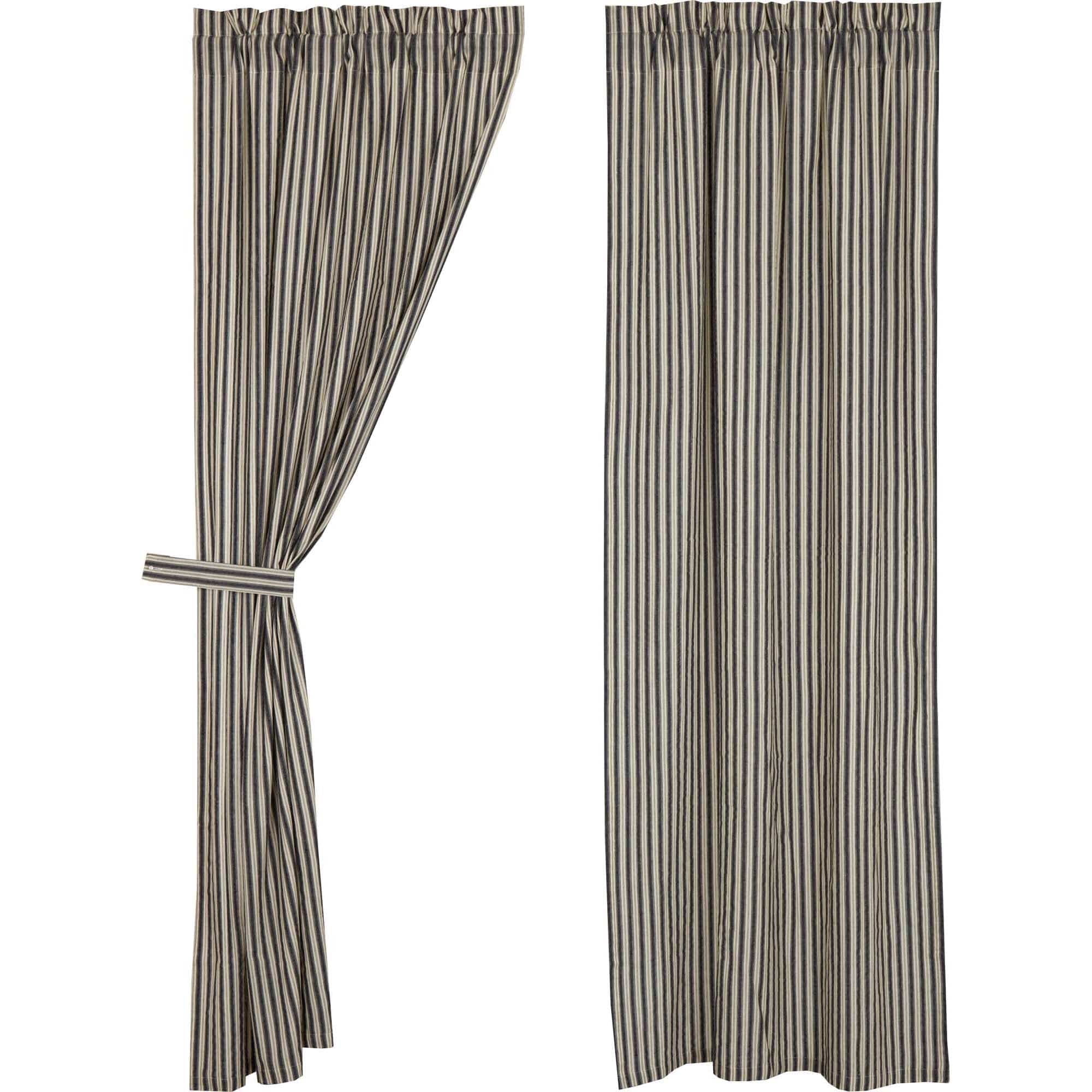 Ashmont Ticking Stripe 84" Panel Set