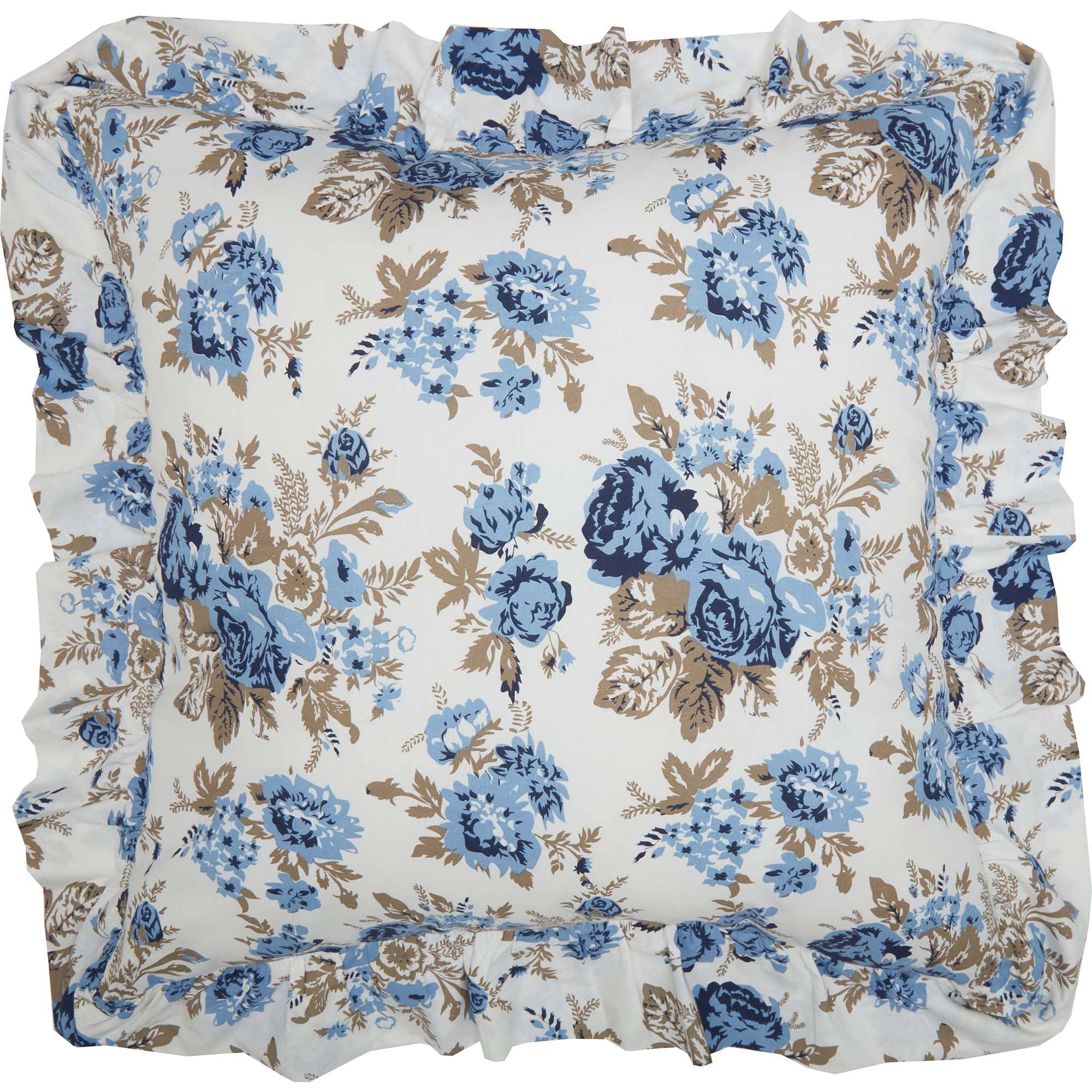 Annie Blue Floral Euro Sham