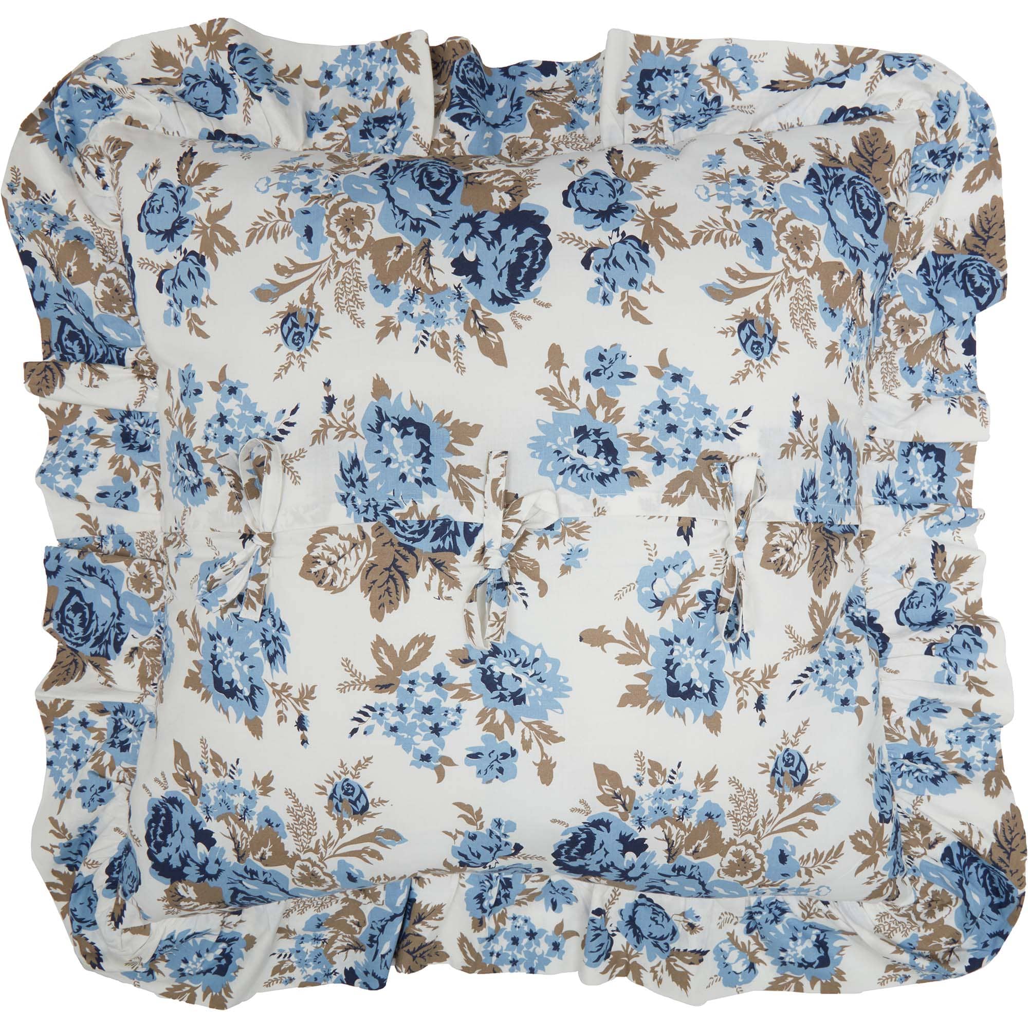 Annie Blue Floral Euro Sham