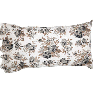 Annie Portabella Floral Ruffled Pillow Case Set