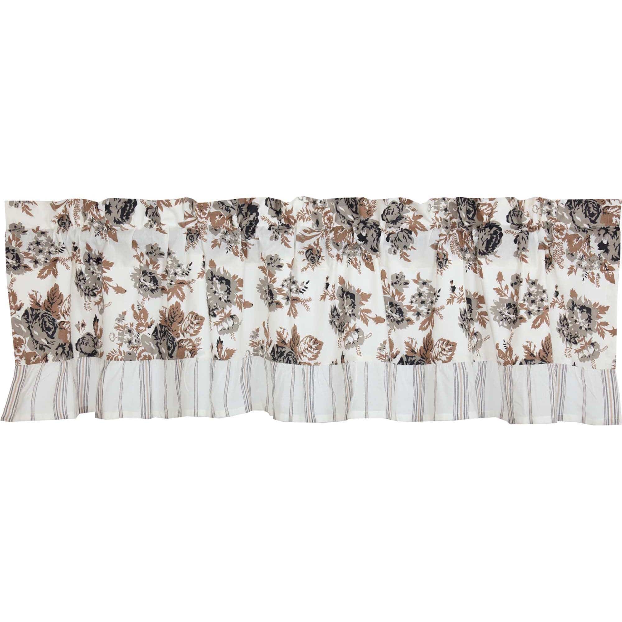 Annie Portabella Floral Ruffled Valance