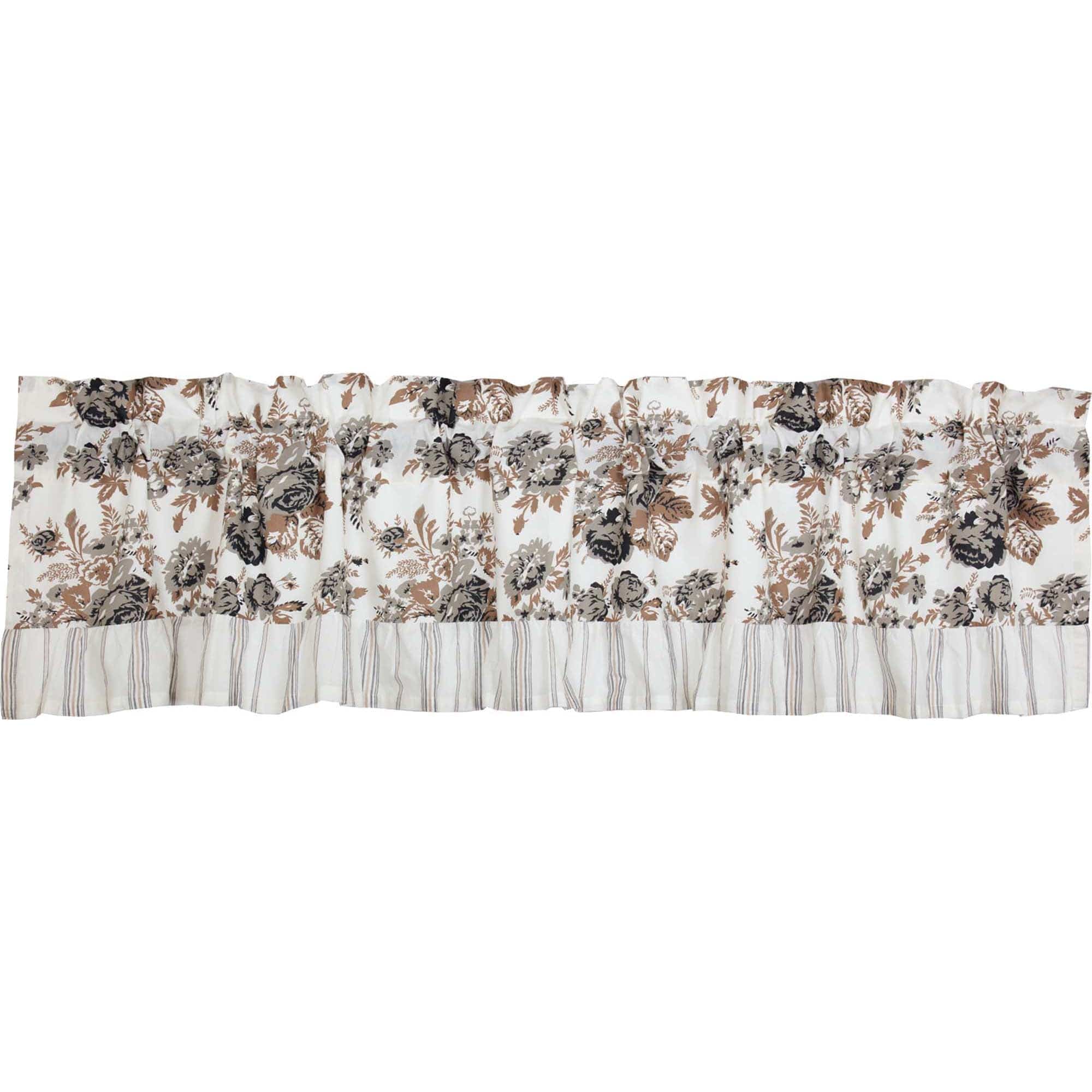 Annie Portabella Floral Ruffled Valance