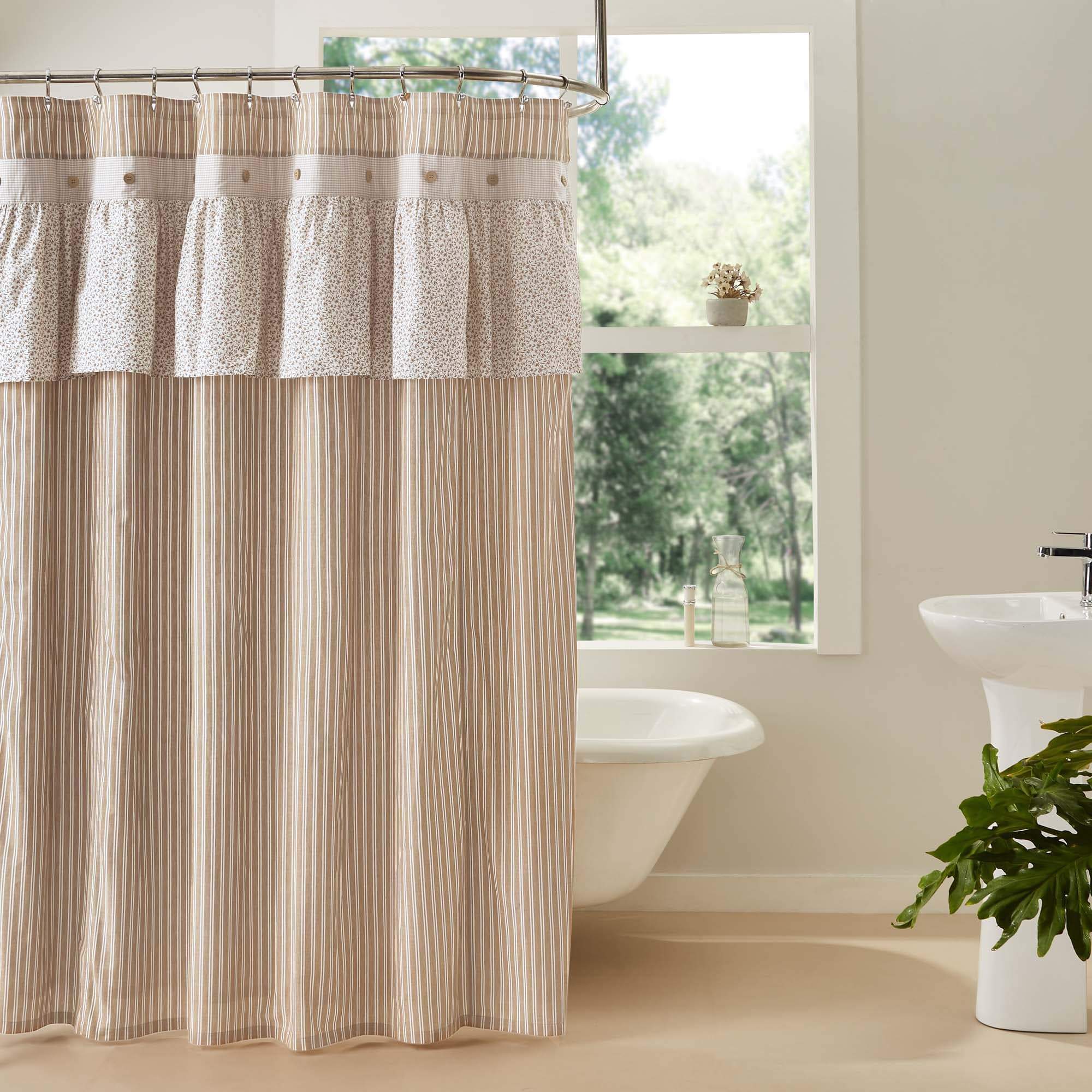 Camilia Ruffled Shower Curtain