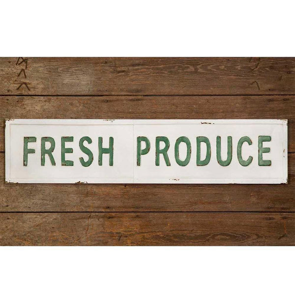 Fresh Produce Sign - Retro Barn Country Linens