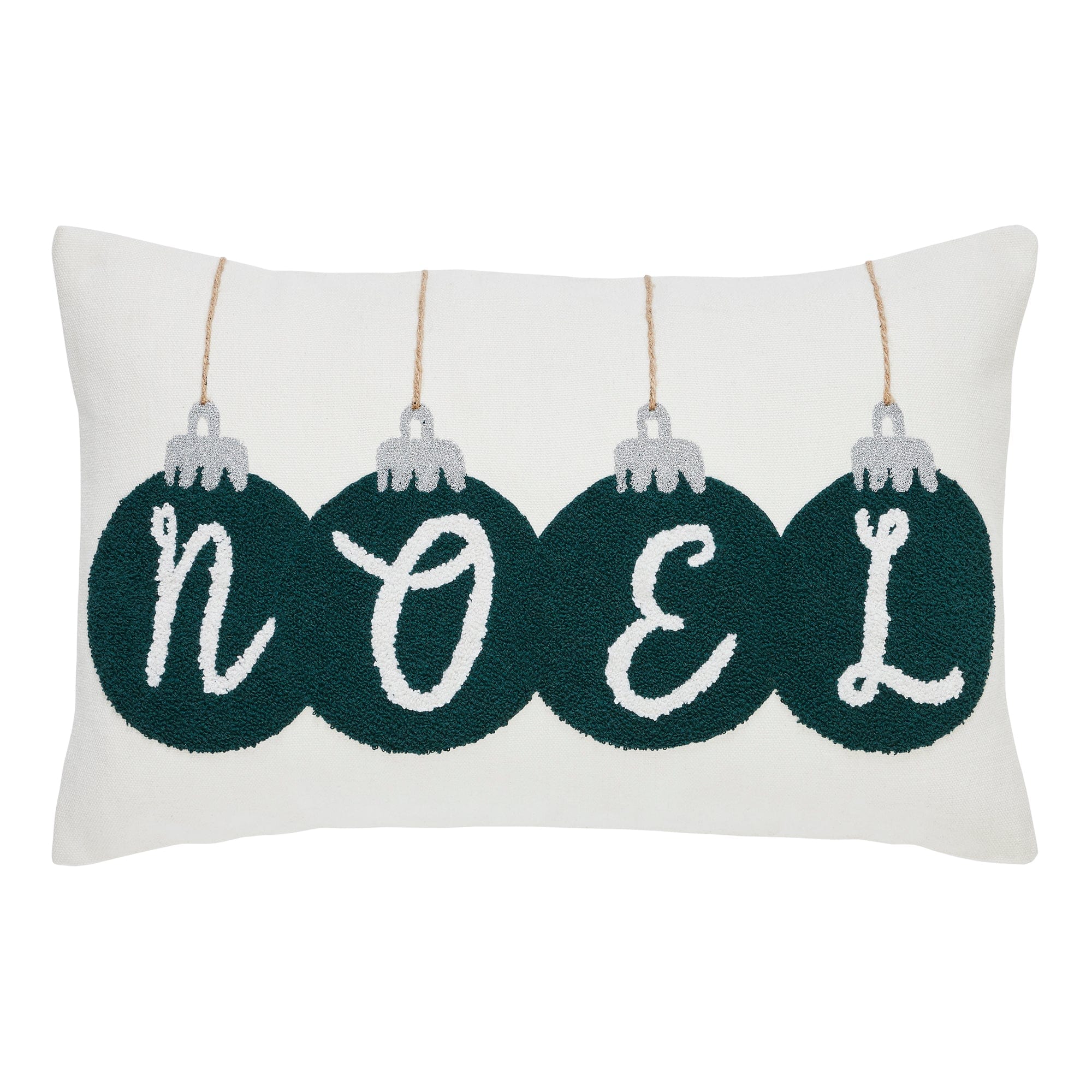 Pine Grove Embroidered Noel Pillow