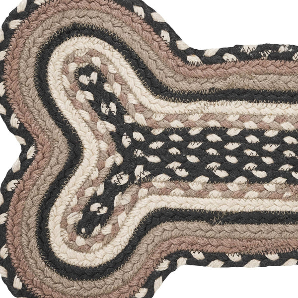 Sawyer Mill Charcoal Dog Bone Placemat Rug - Retro Barn Country Linens