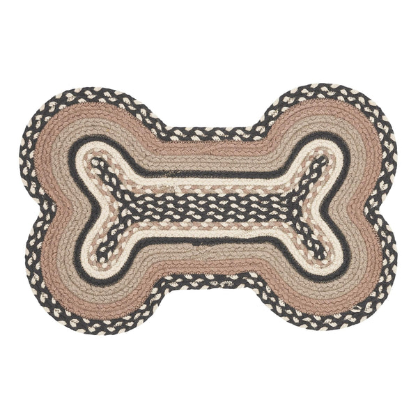 Sawyer Mill Charcoal Dog Bone Placemat Rug - Retro Barn Country Linens