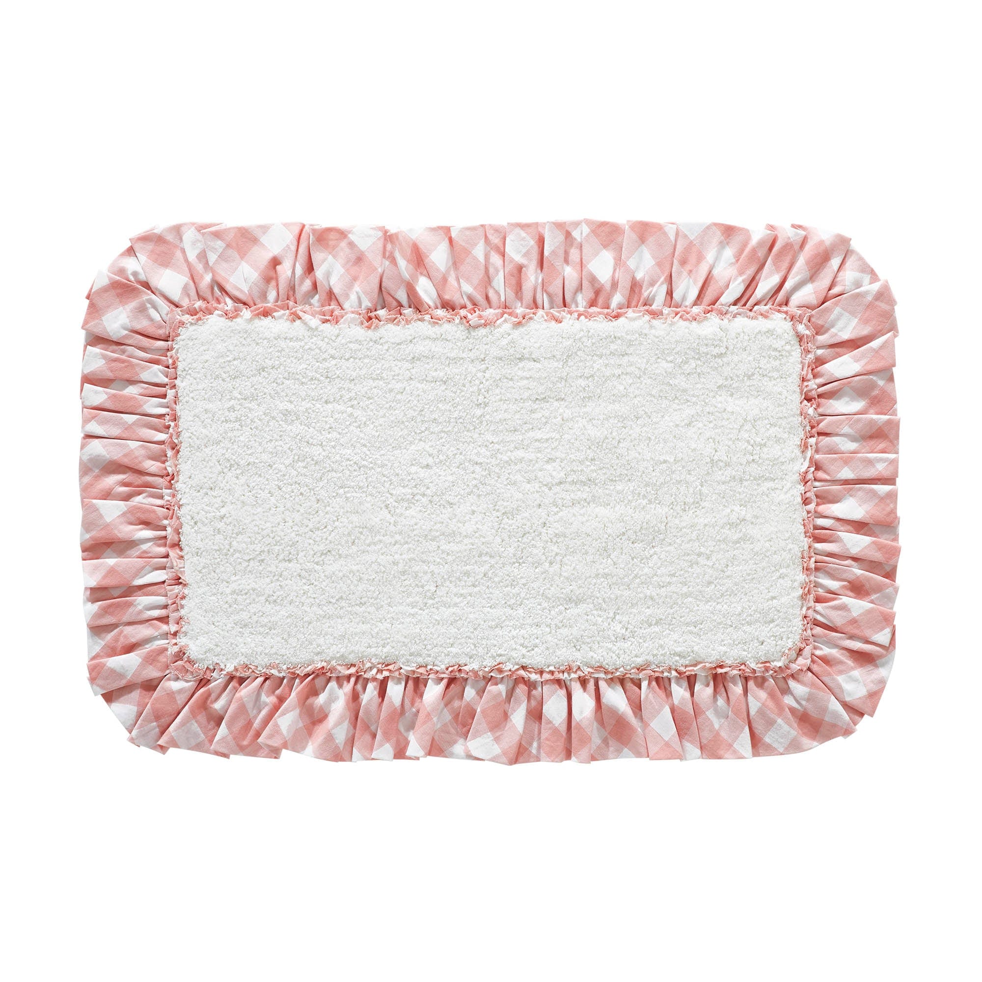 Annie Coral Buffalo Check Bath Mat