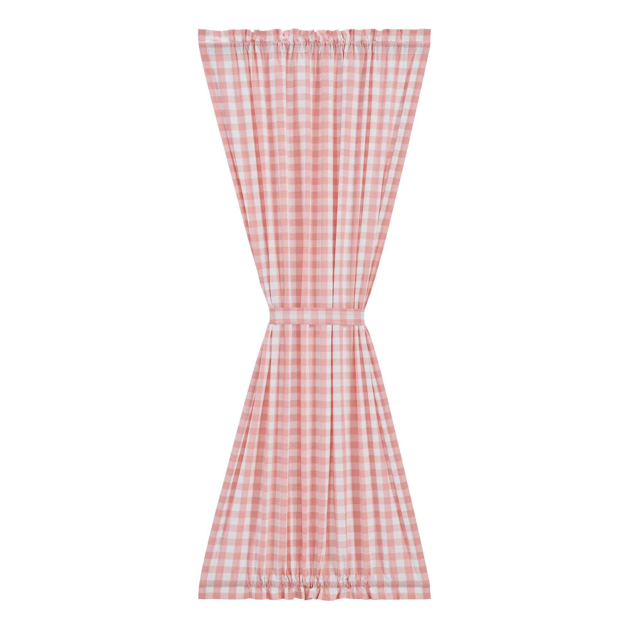 Annie Coral Buffalo Check Door Panel