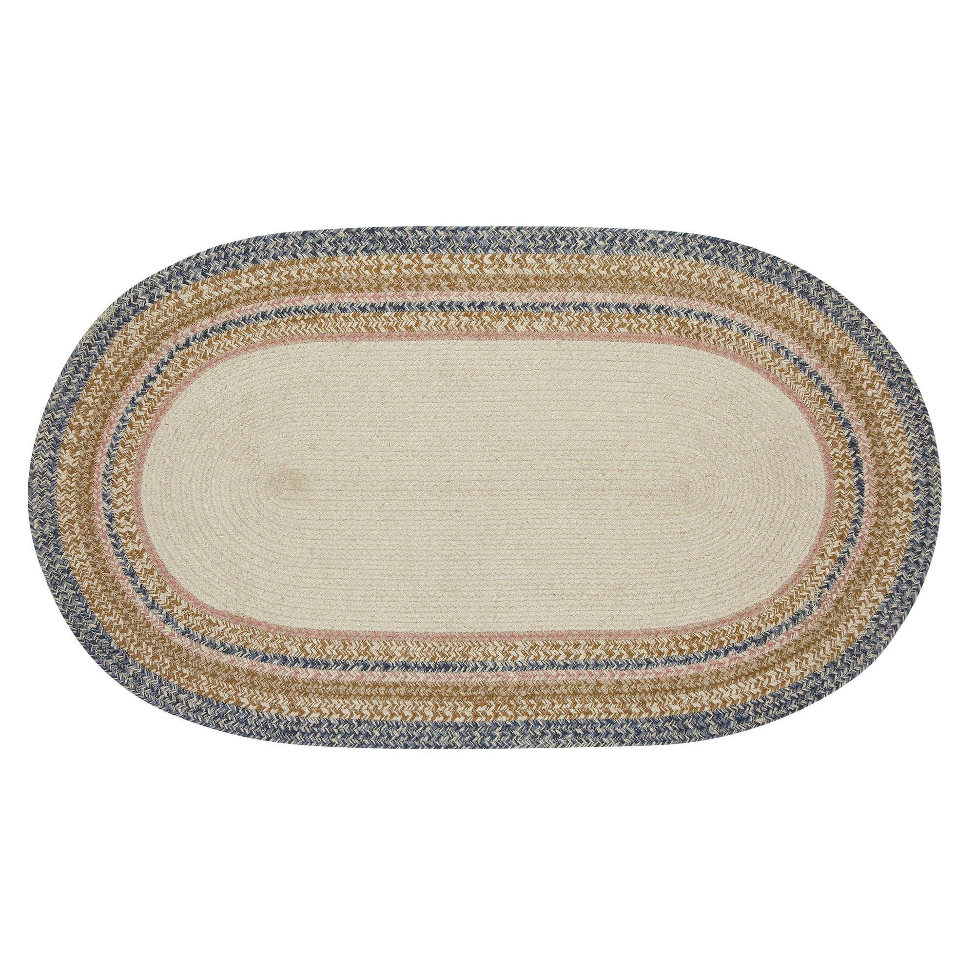 Kaila Happy Spring Jute Oval Rug w/ Pad