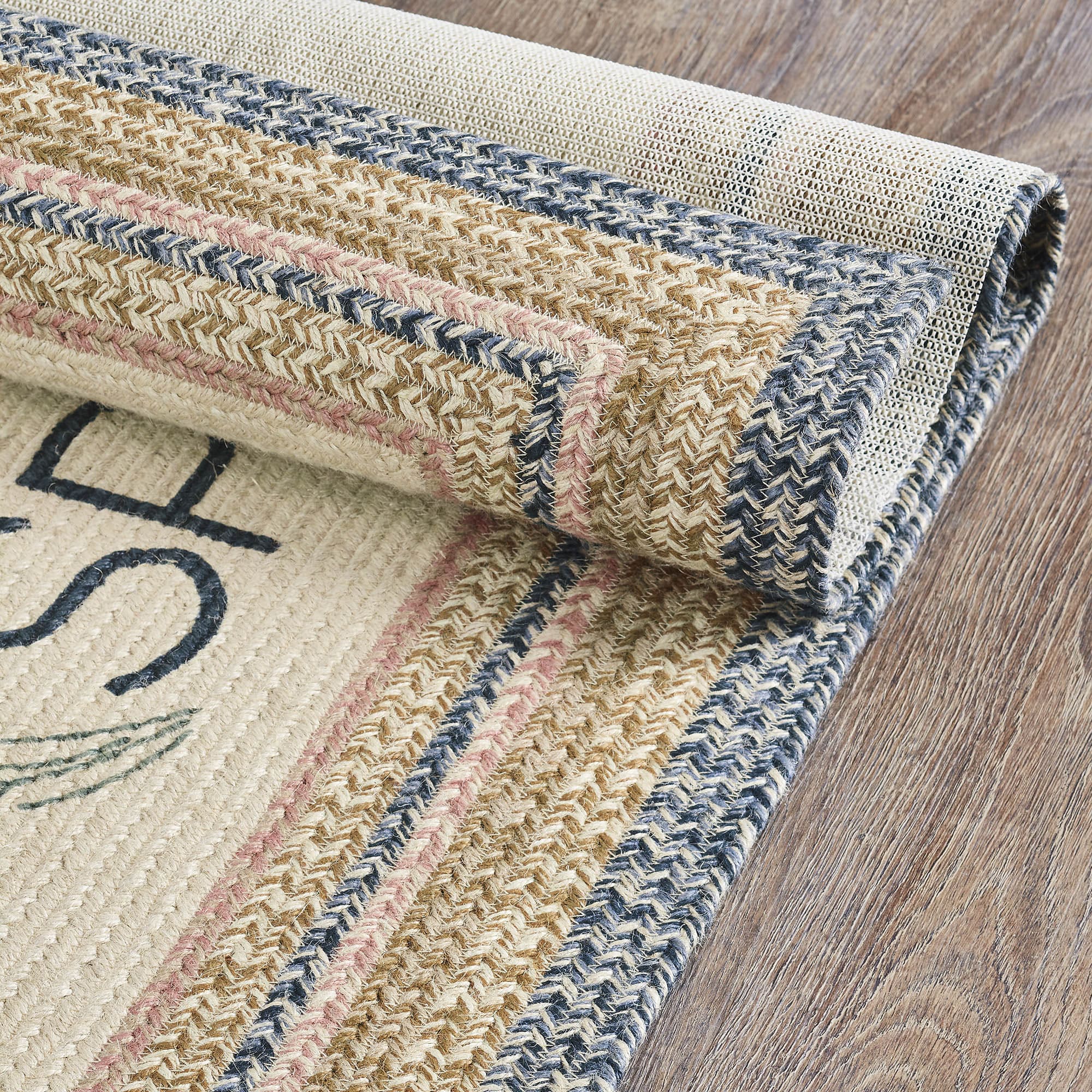 Kaila Happy Spring Jute Rectangle Rug - Retro Barn Country Linens