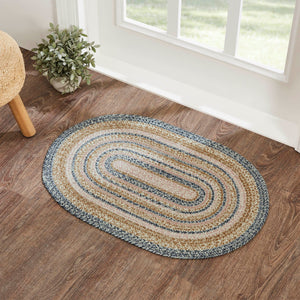 Kaila Jute Oval Braided Rug w/ Pad