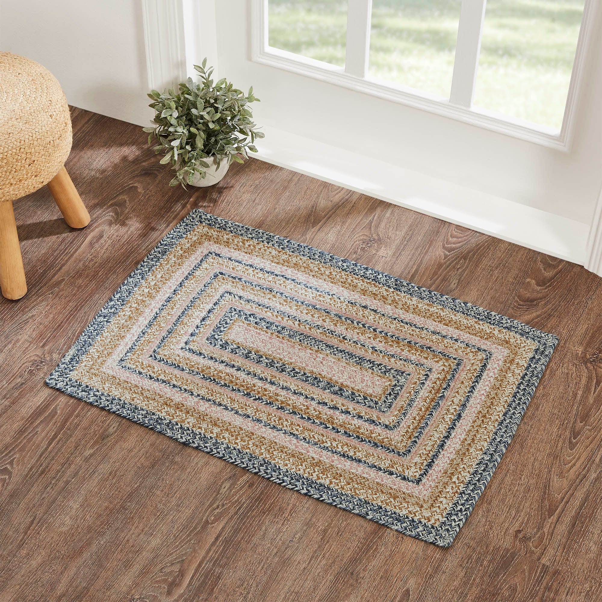 Kaila Jute Rectangle Braided Rug - Retro Barn Country Linens