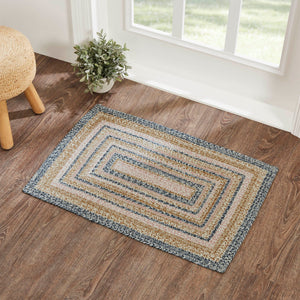 Kaila Jute Rectangle Braided Rug w/ Pad