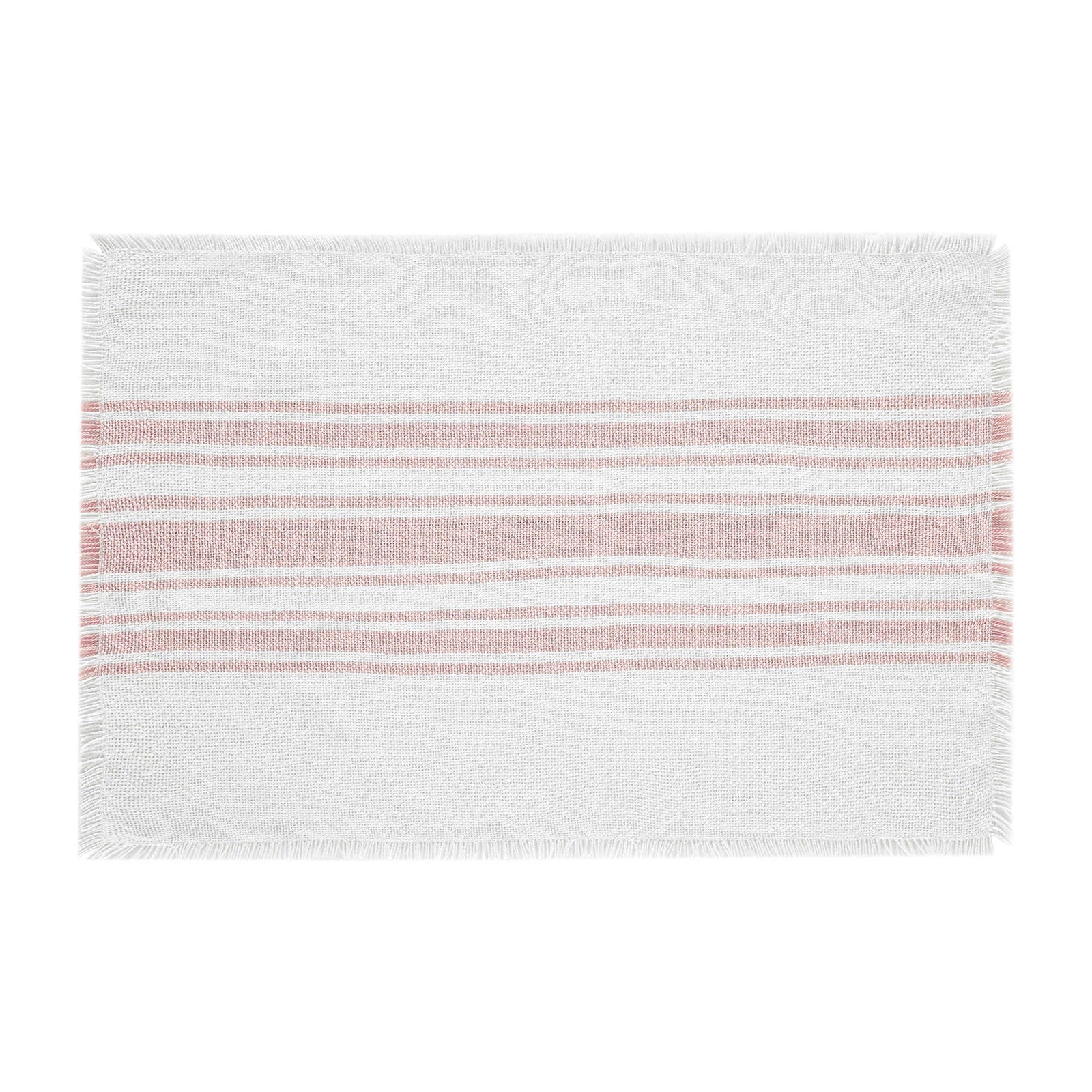 Coral Stripe Indoor/ Outdoor Placemat Set of 6