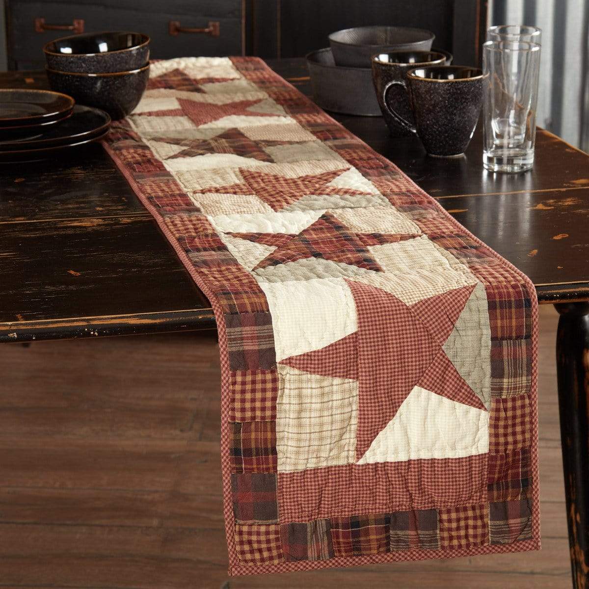 Abilene Star Quilted Runner