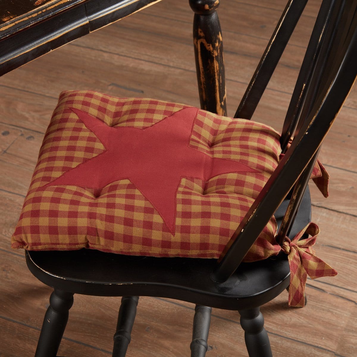 Burgundy Star Chair Pad