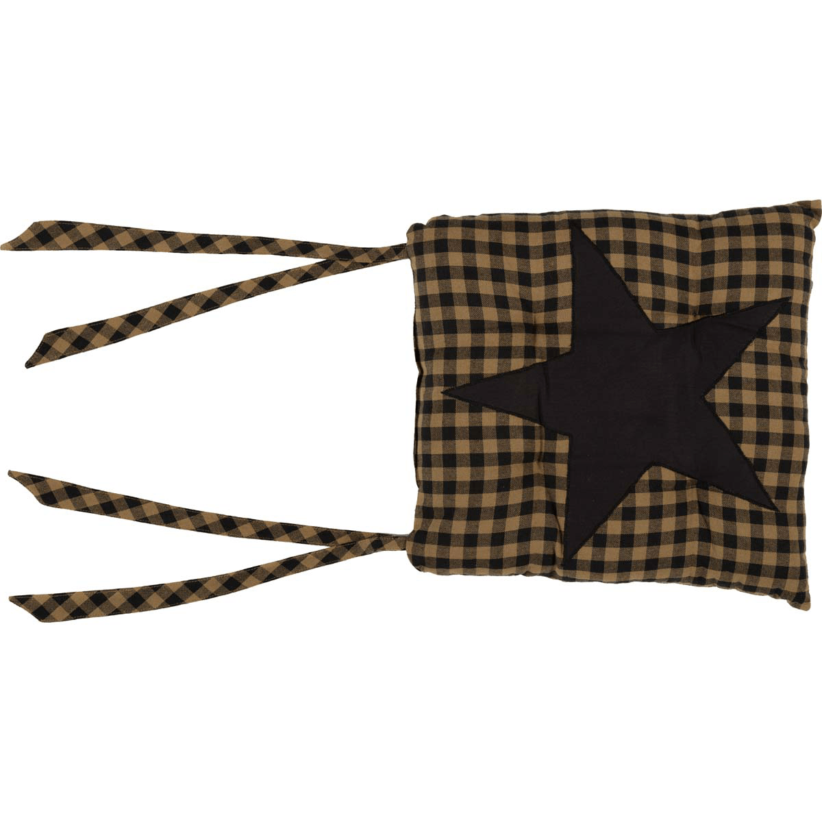 Black Star Chair Pad