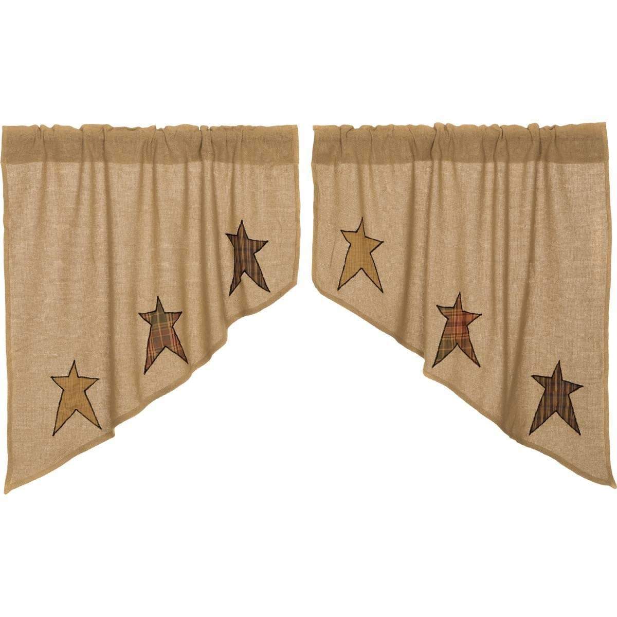 Stratton Burlap Applique Star Swag