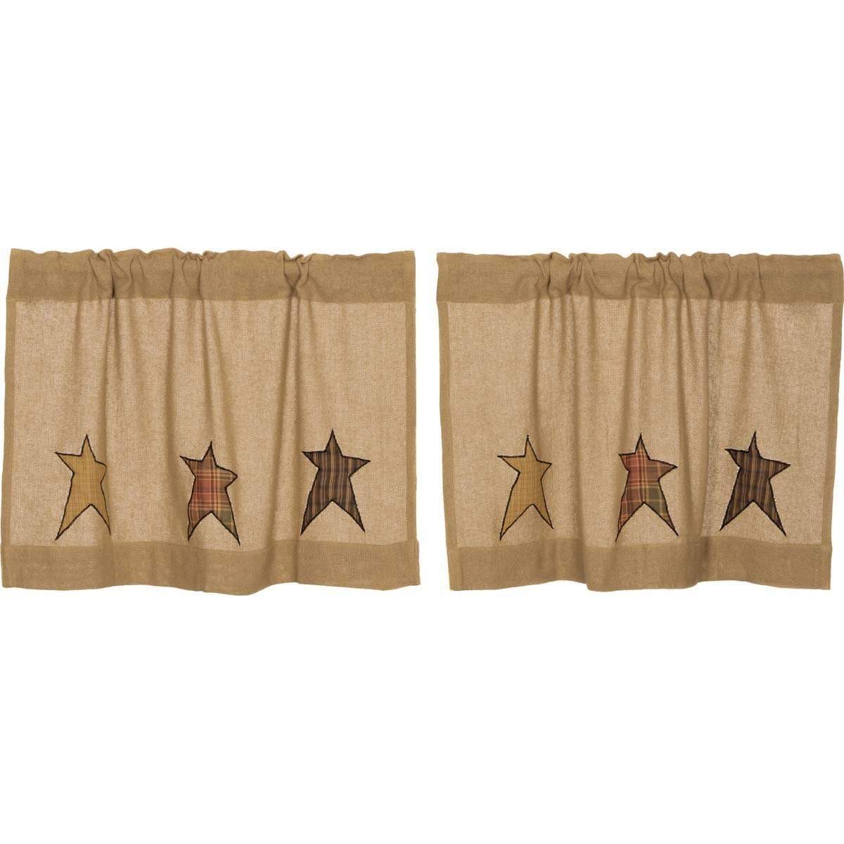 Stratton Burlap Applique Star Tier Set