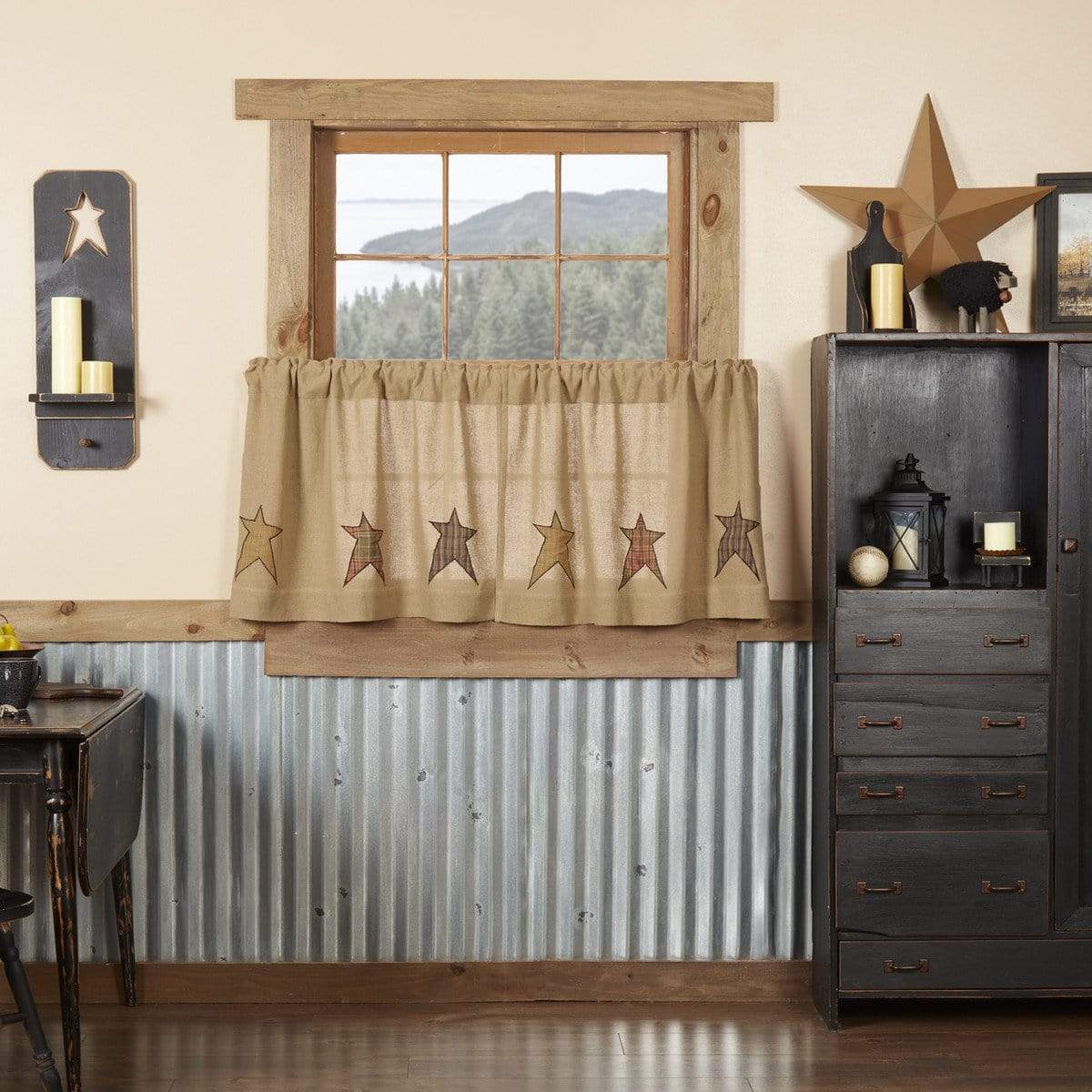 Stratton Burlap Applique Star Tier Set