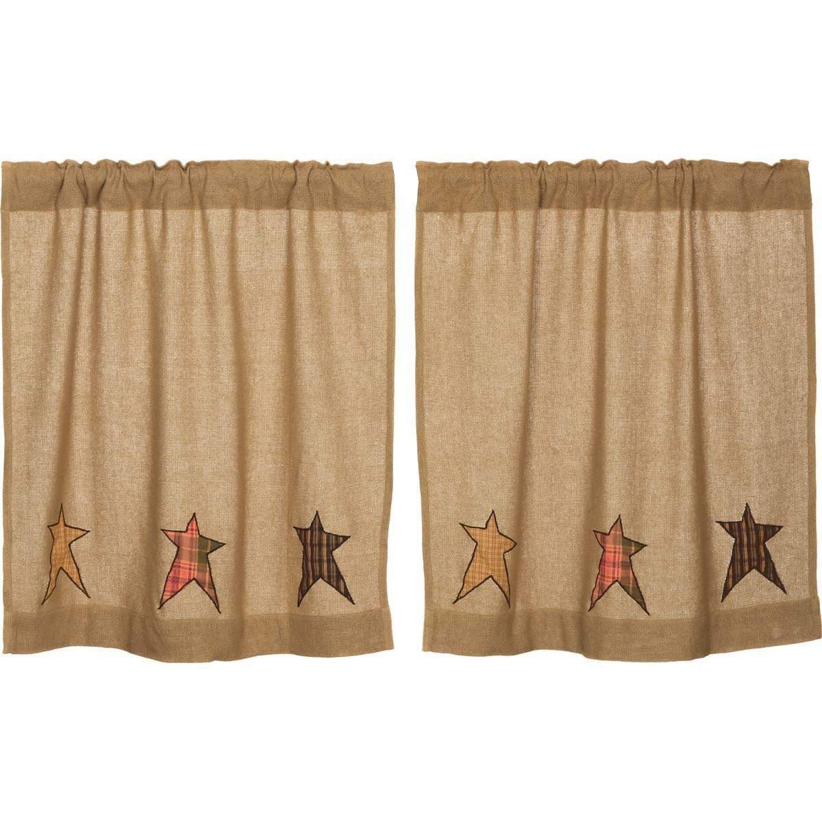 Stratton Burlap Applique Star Tier Set