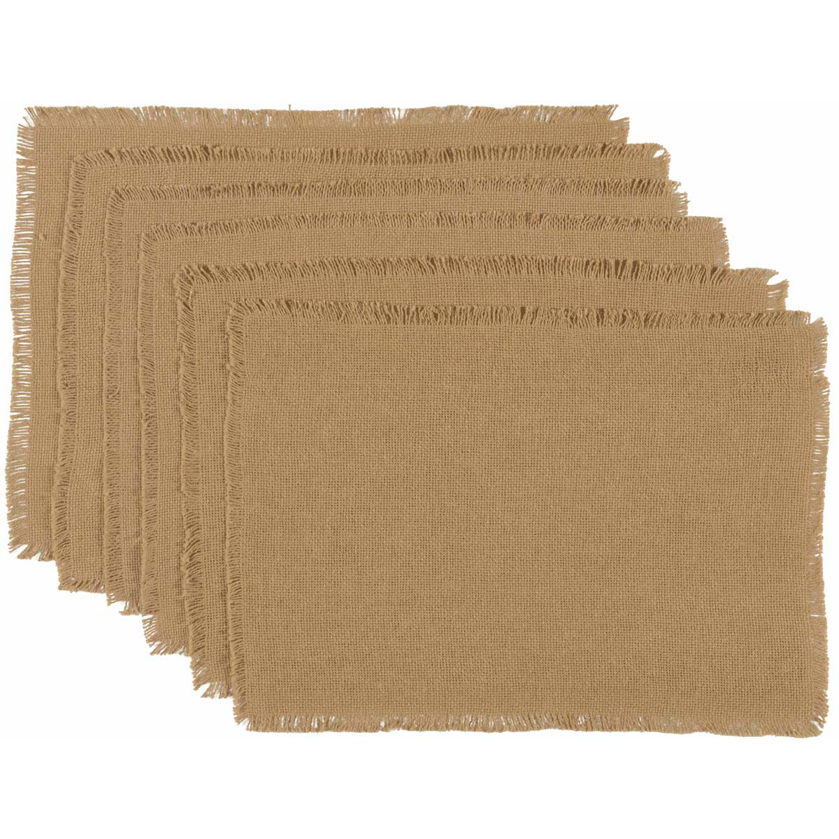 Burlap Natural Placemat Set of 6