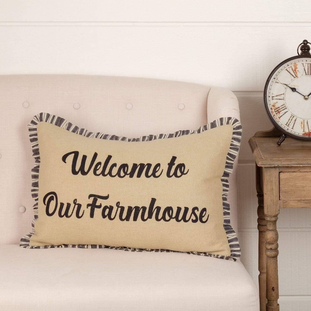 Ashmont Welcome to Our Farmhouse Pillow