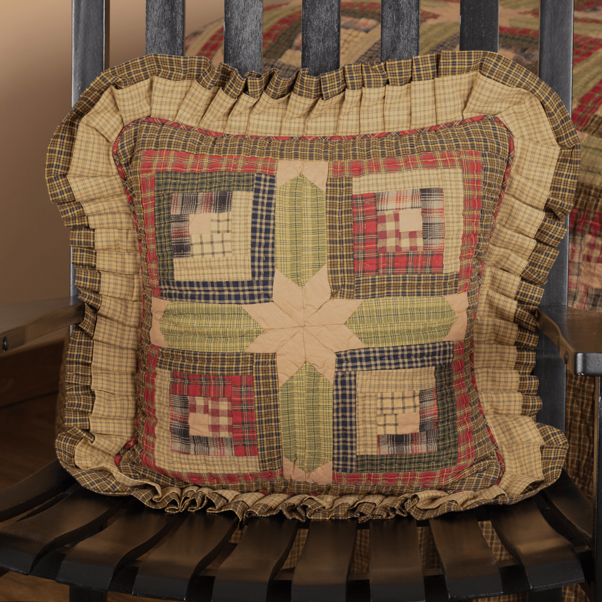 Tea Cabin Quilted Toss Pillow