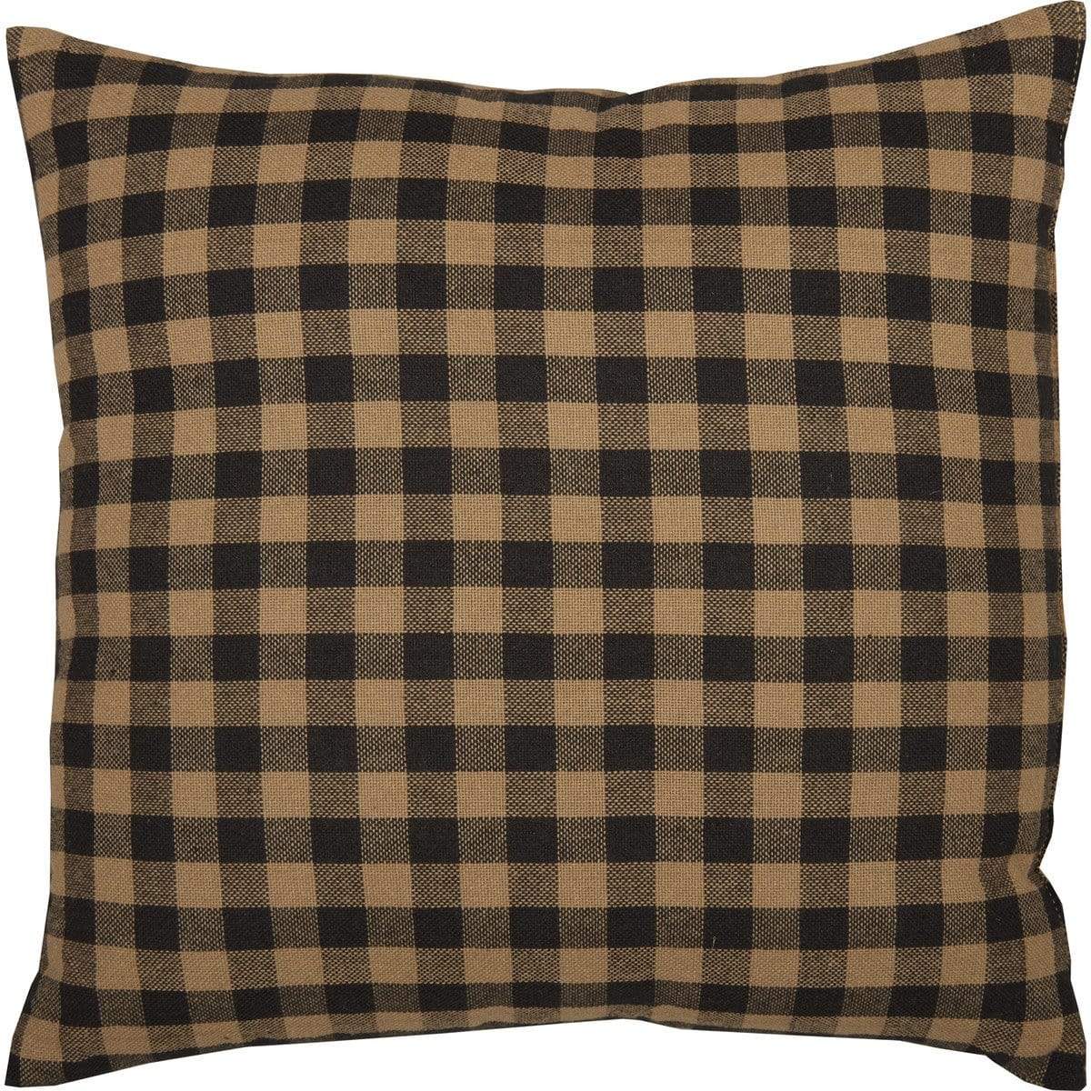 Black Check Small Pillow